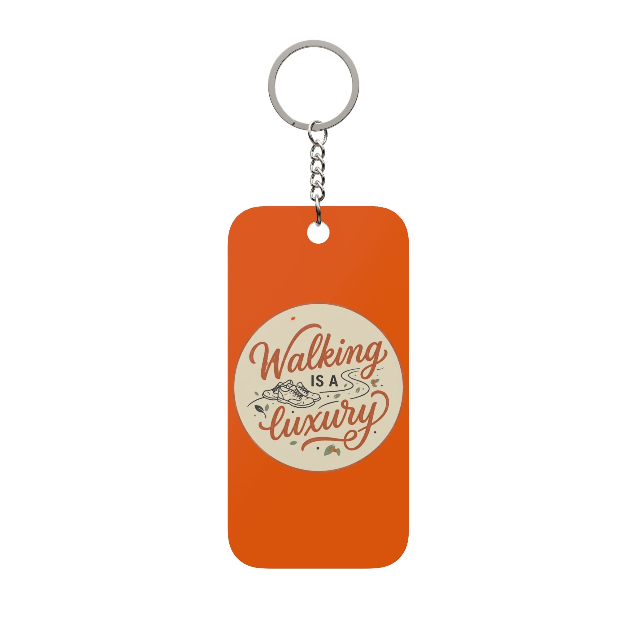 Walking is a Luxury Double-Sided Keychain Charm
