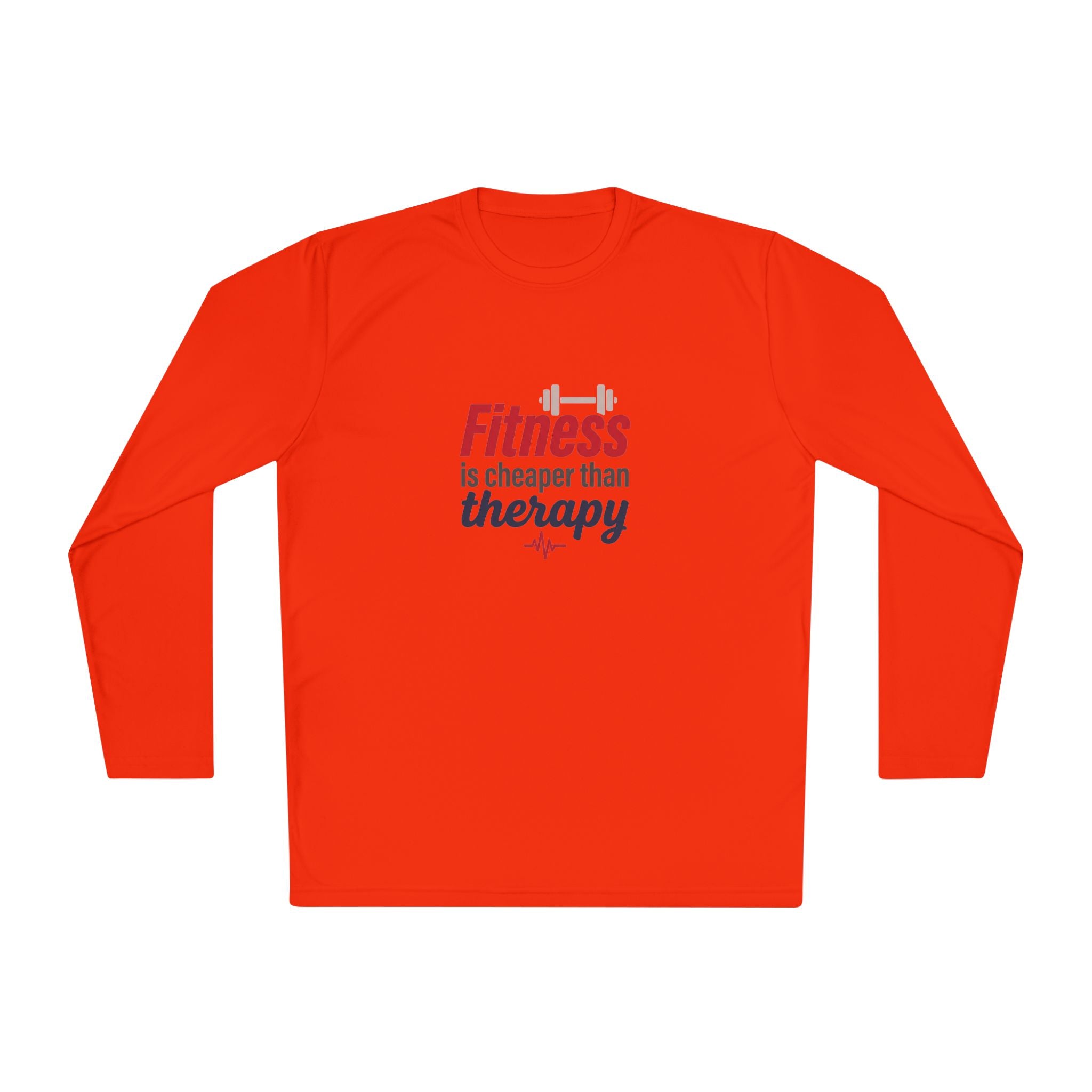 Fitness is Cheaper than Therapy Unisex Lightweight Long Sleeve Tee