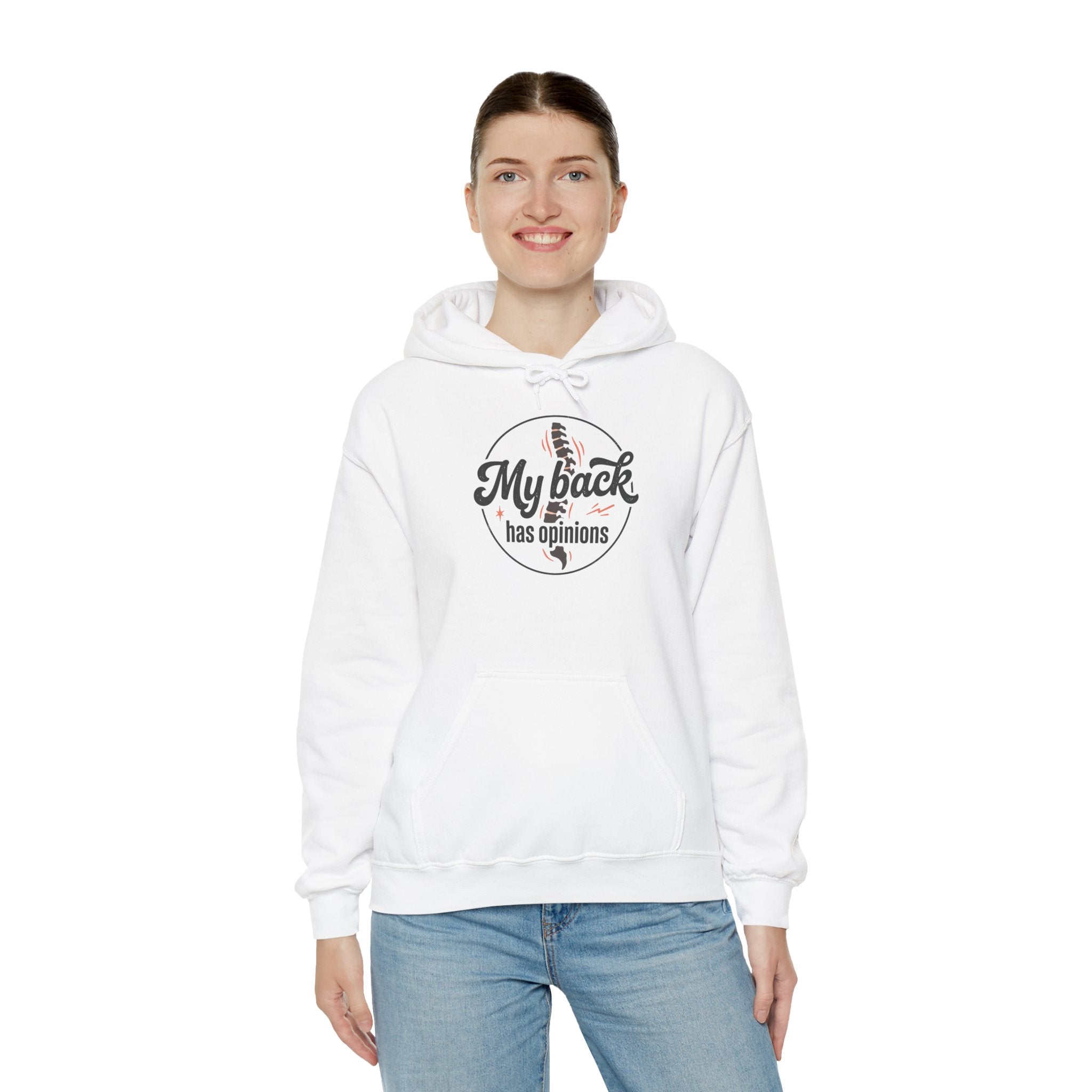 My Back Has Opinions Unisex Heavy Blend™ Hooded Sweatshirt