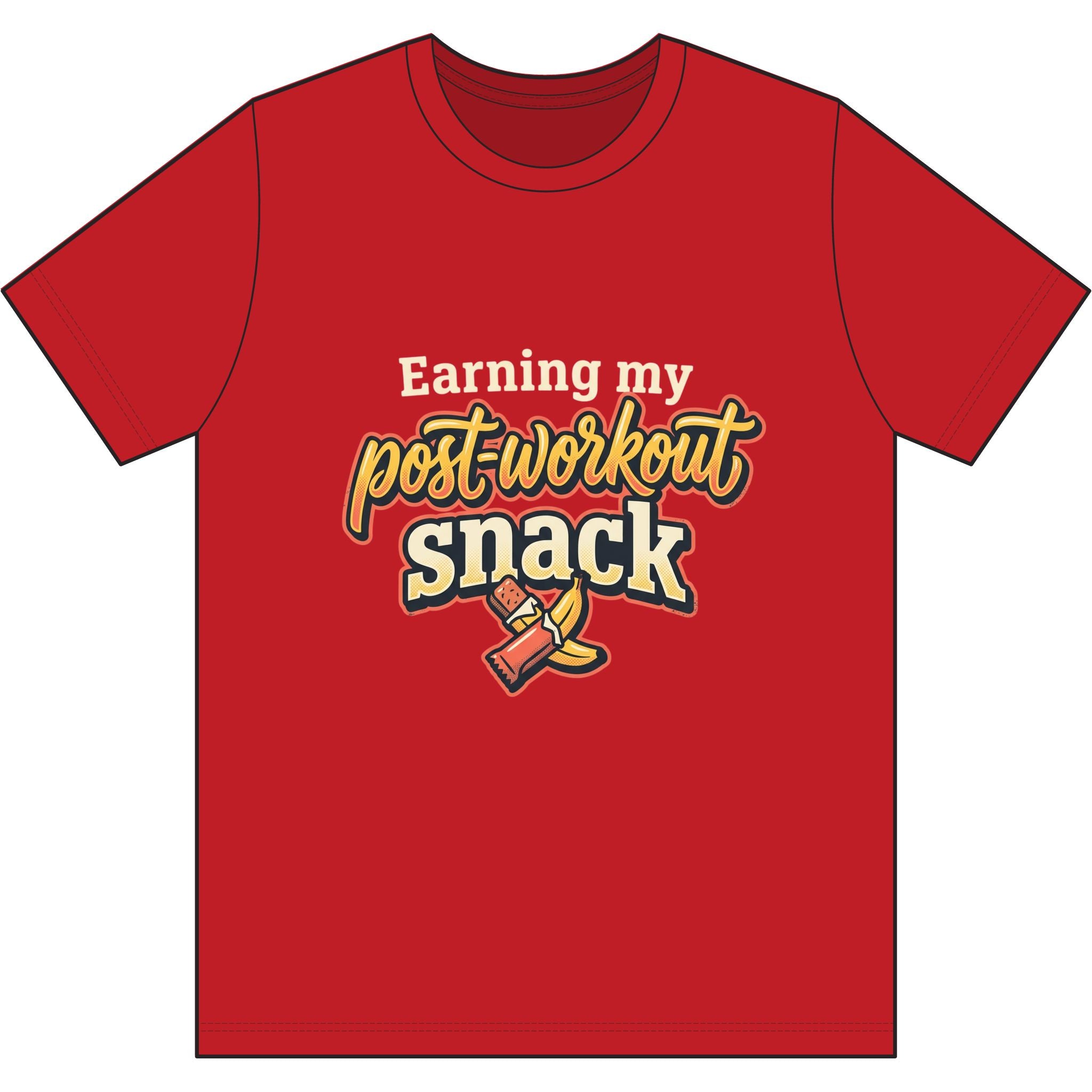 Earning My Post-Workout Snack Dri-Power 100% Polyester T-Shirt