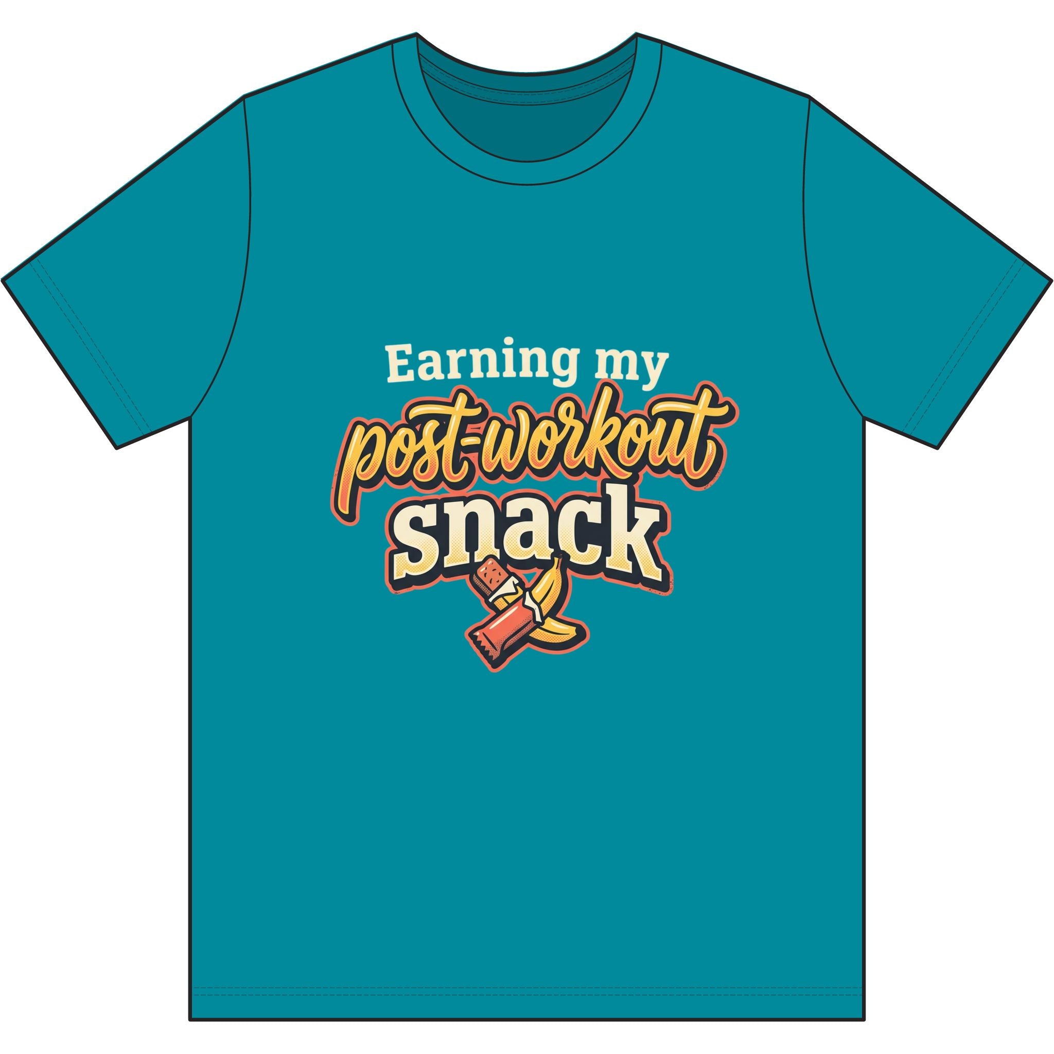 Earning My Post-Workout Snack Dri-Power 100% Polyester T-Shirt