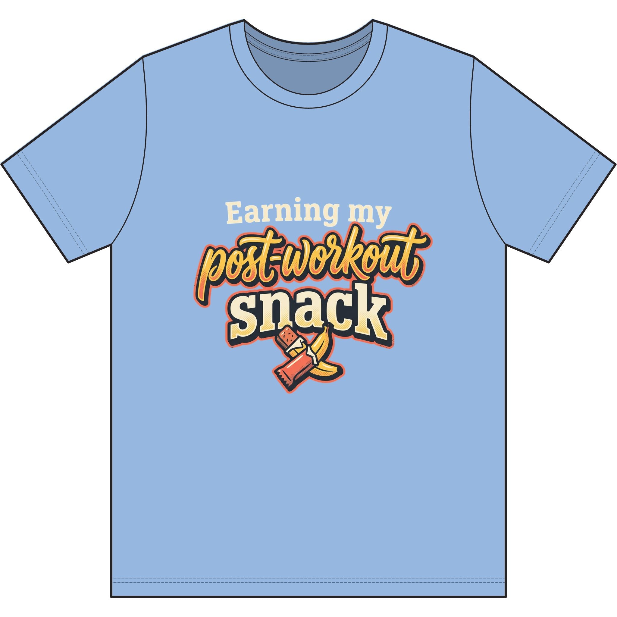 Earning My Post-Workout Snack Dri-Power 100% Polyester T-Shirt