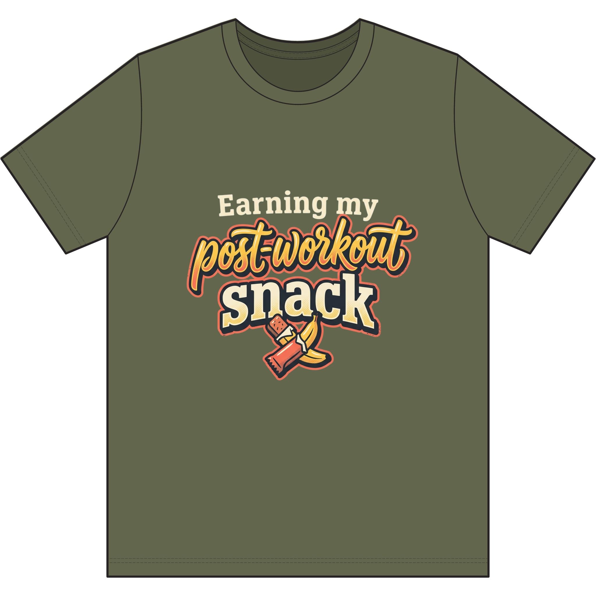 Earning My Post-Workout Snack Dri-Power 100% Polyester T-Shirt