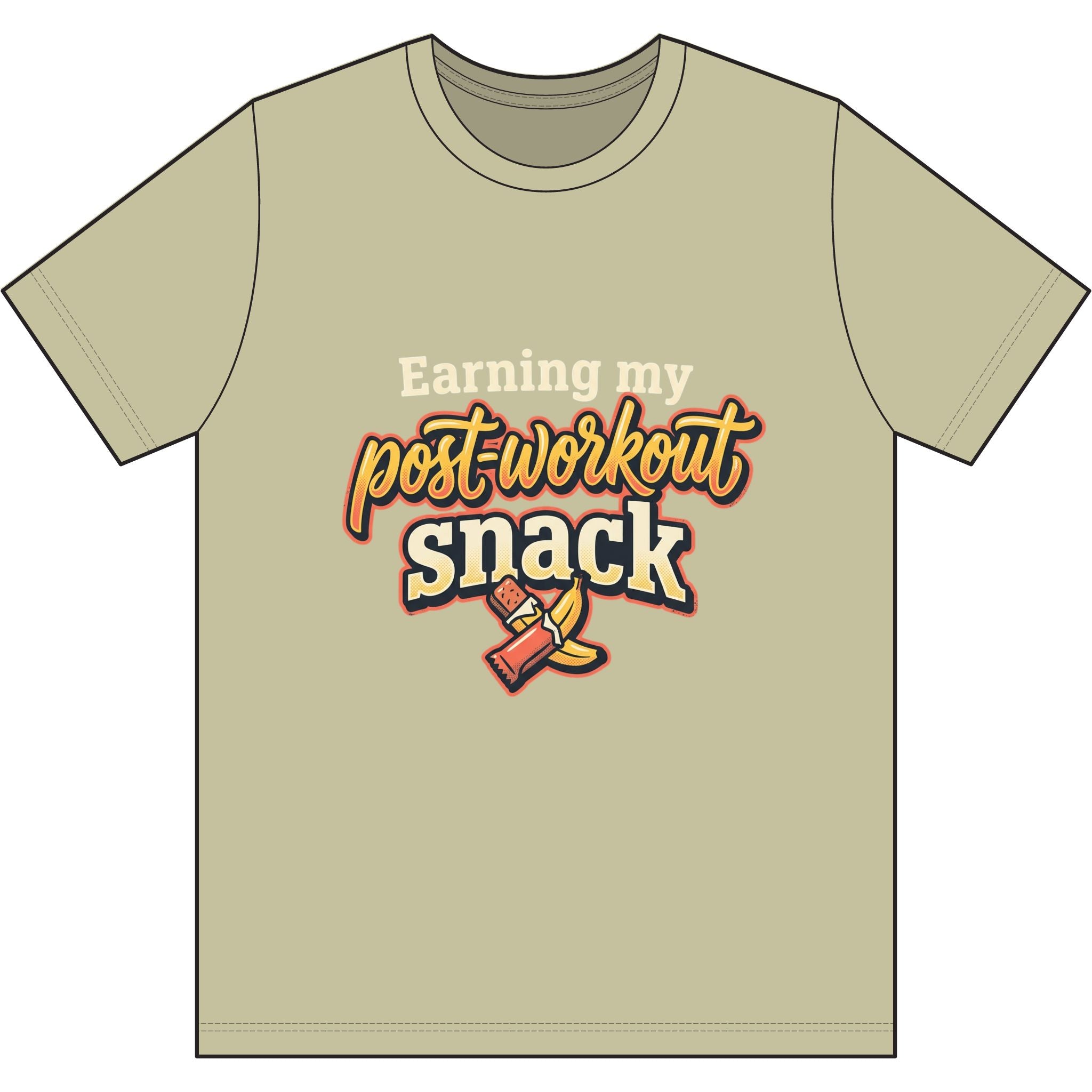 Earning My Post-Workout Snack Dri-Power 100% Polyester T-Shirt