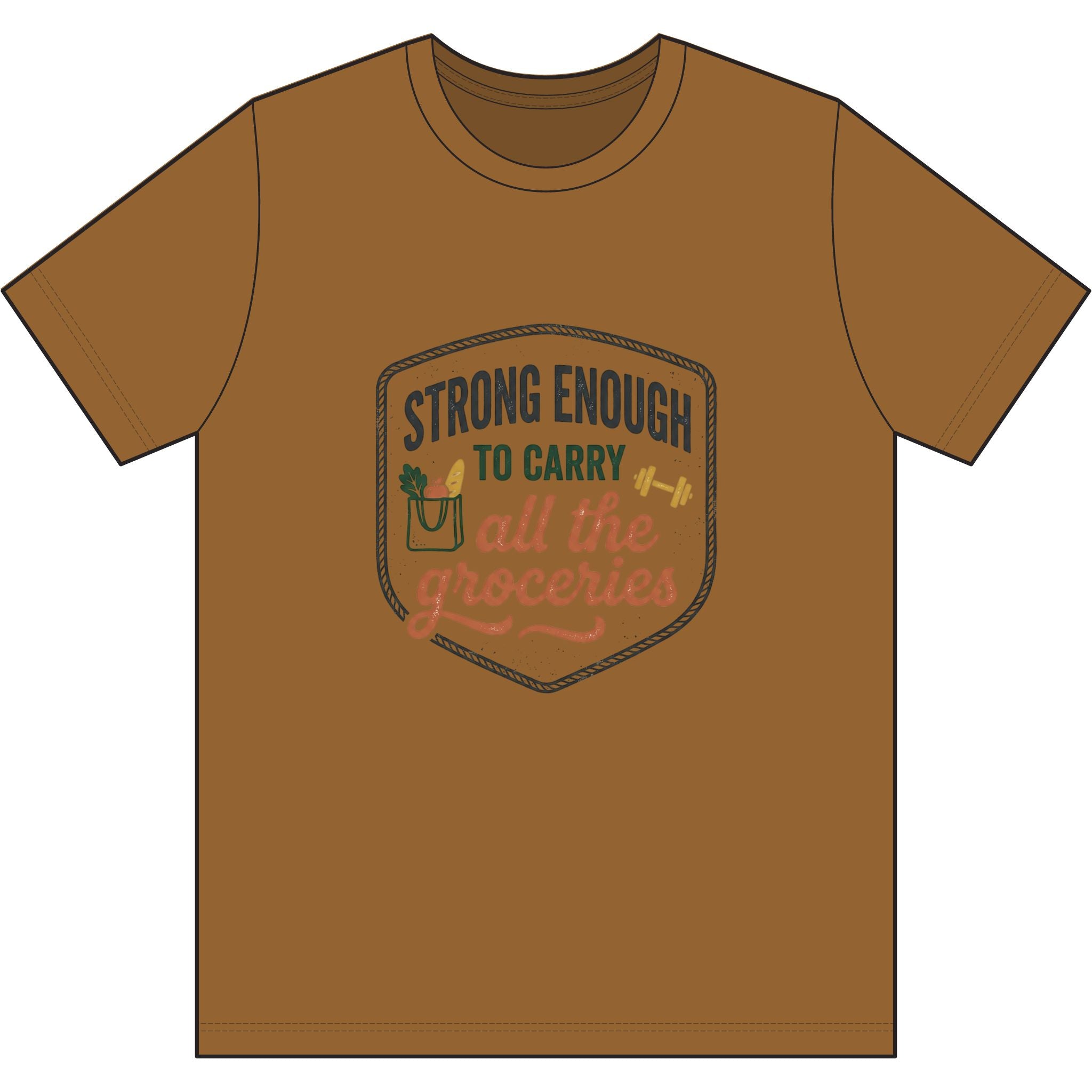 Strong Enough to Carry All the Groceries Dri-Power 100% Polyester T-Shirt