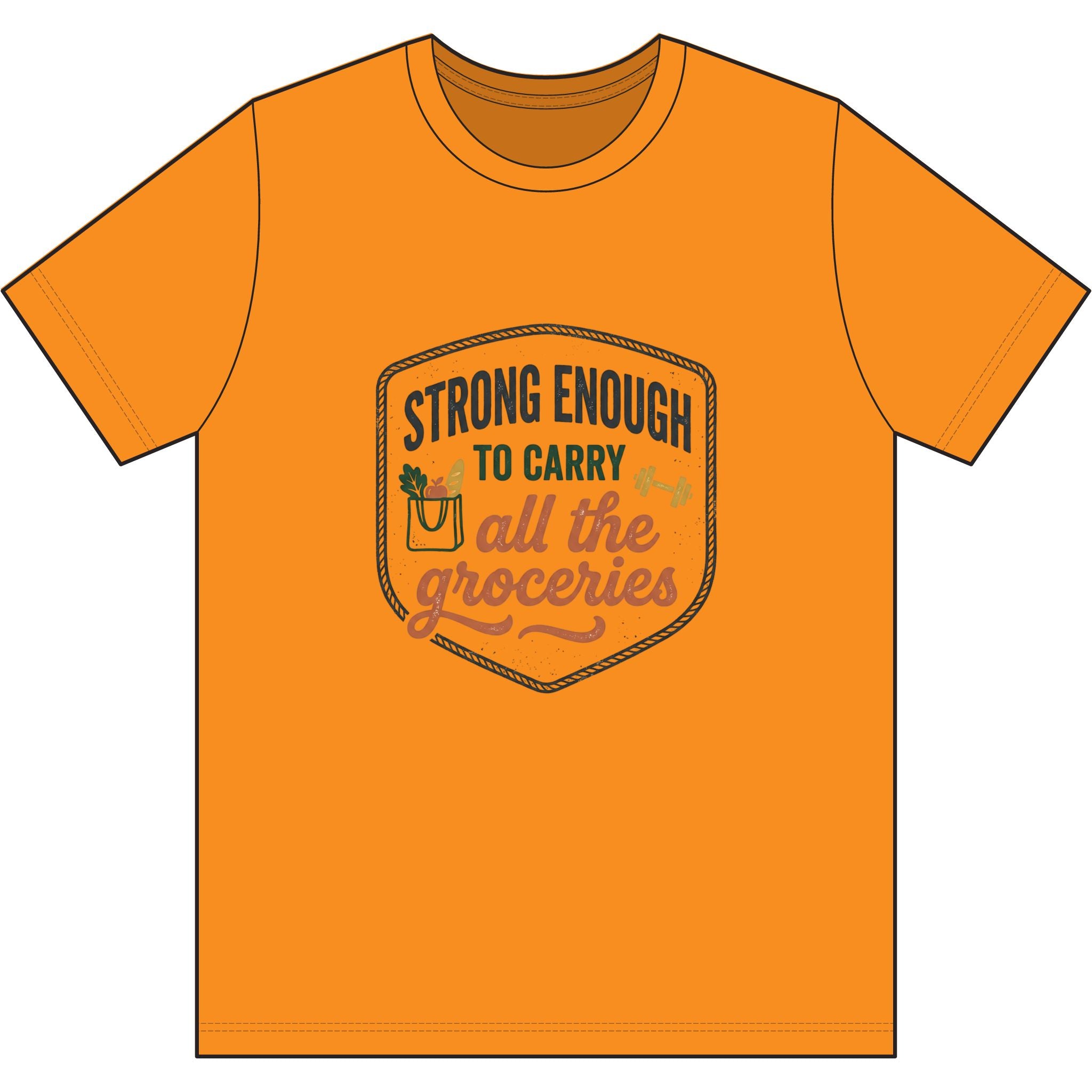 Strong Enough to Carry All the Groceries Dri-Power 100% Polyester T-Shirt