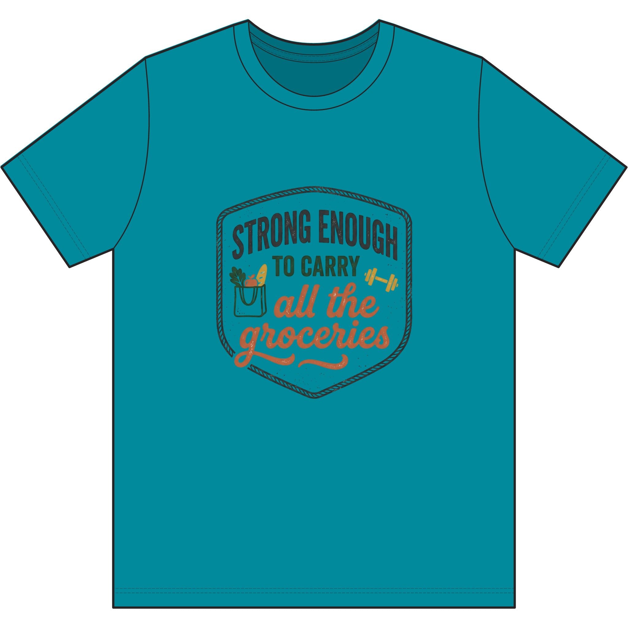 Strong Enough to Carry All the Groceries Dri-Power 100% Polyester T-Shirt