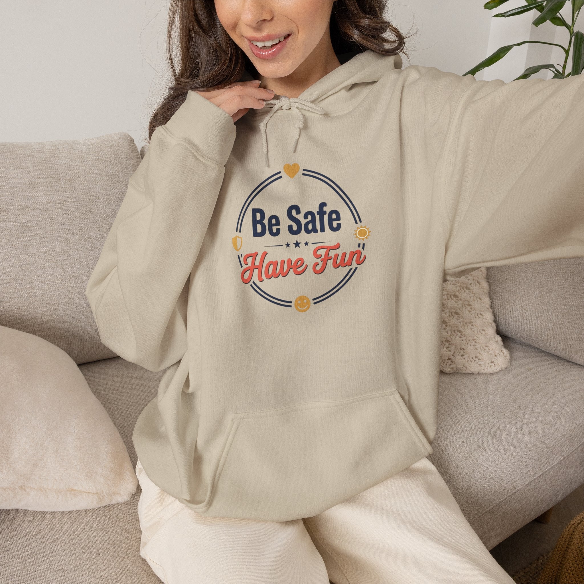 Be Safe Have Fun Unisex Heavy Blend™ Hooded Sweatshirt