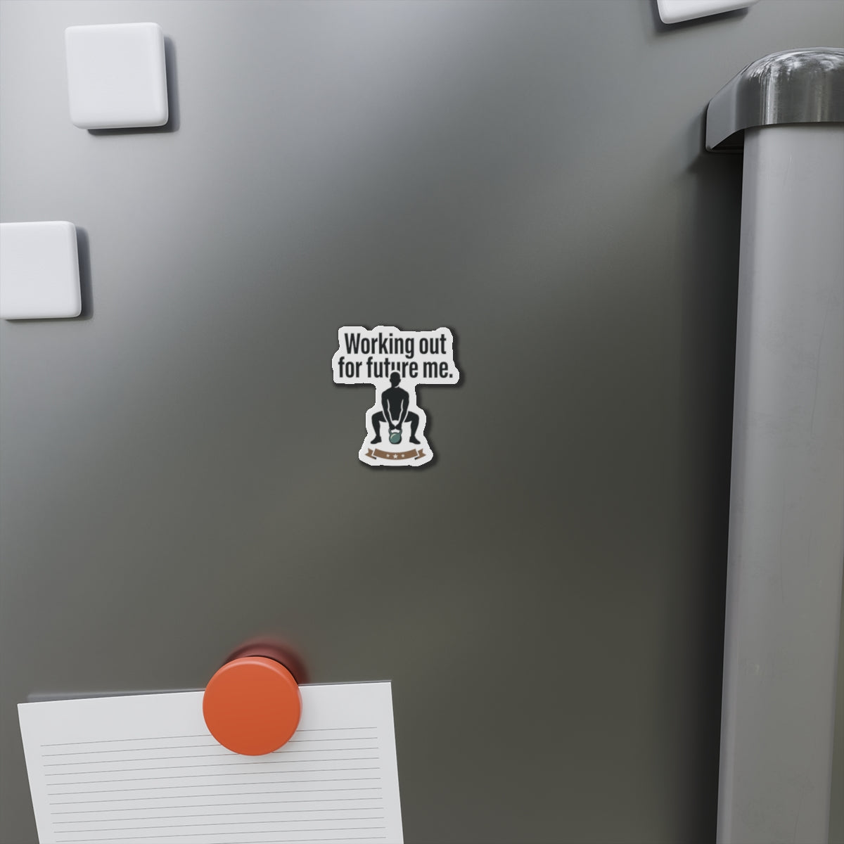 Working Out For Future Me Die-Cut Magnets