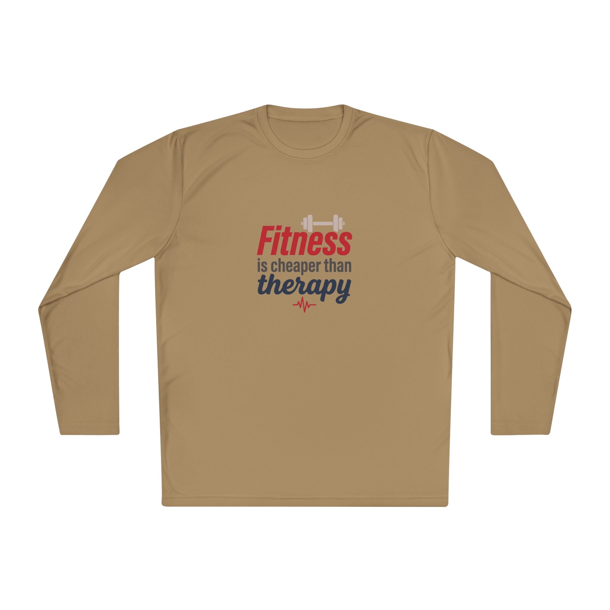 Fitness is Cheaper than Therapy Unisex Lightweight Long Sleeve Tee