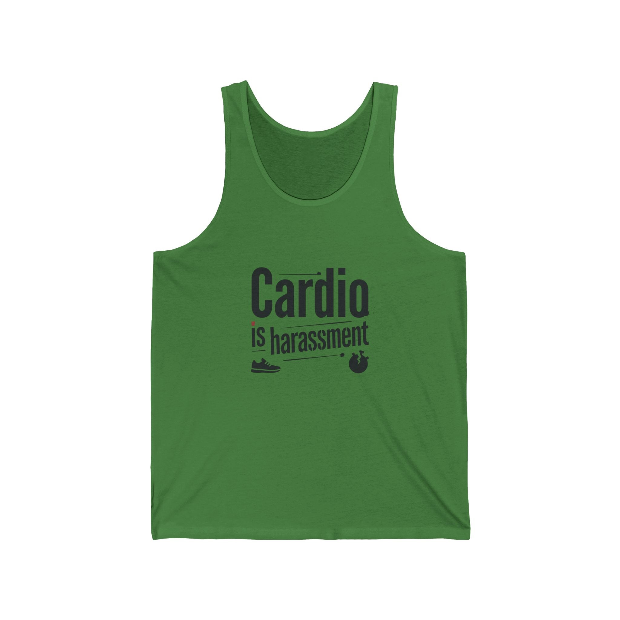 Cardio is Harassment Unisex Jersey Tank