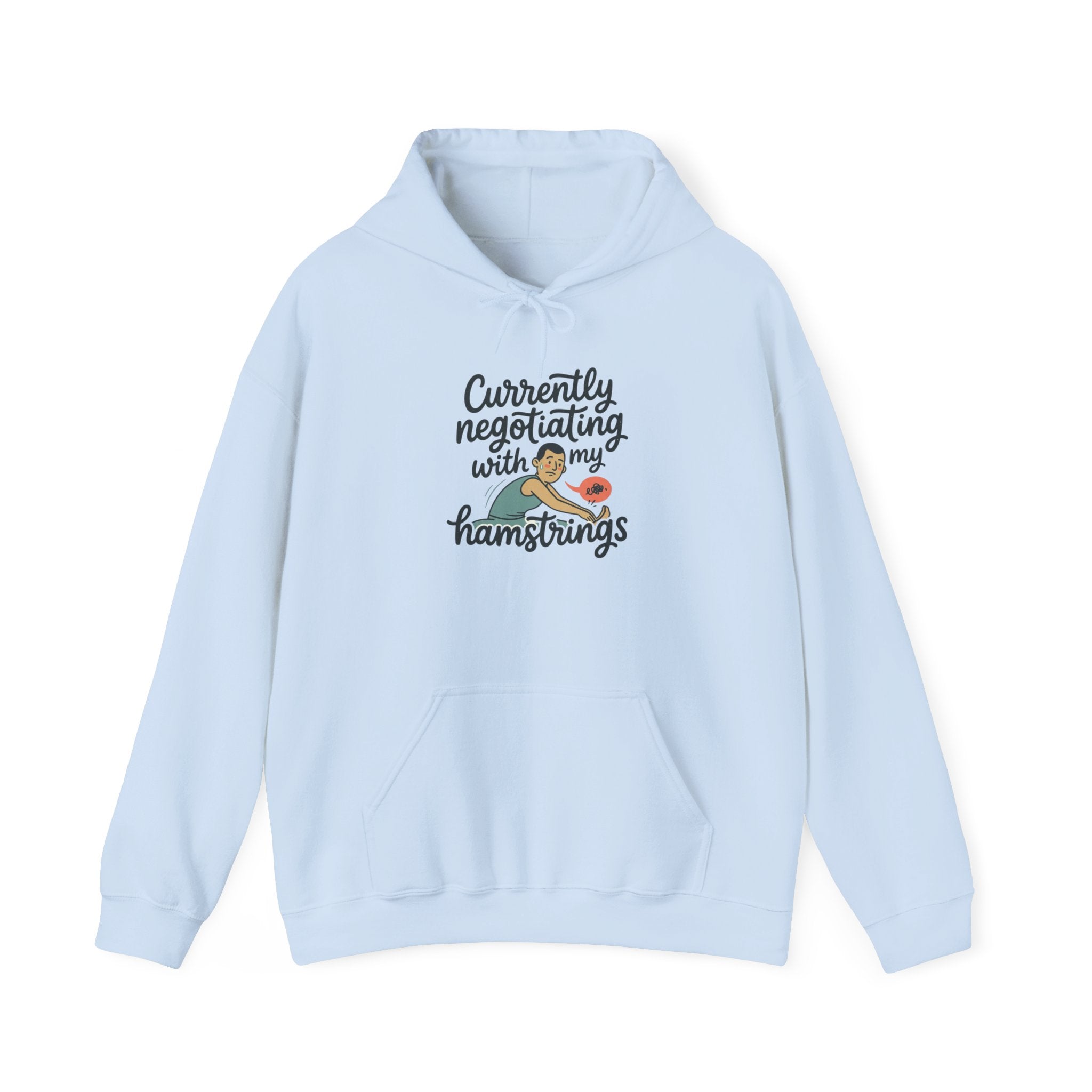 Currently Negotiating with my Hamstrings Unisex Heavy Blend™ Hooded Sweatshirt