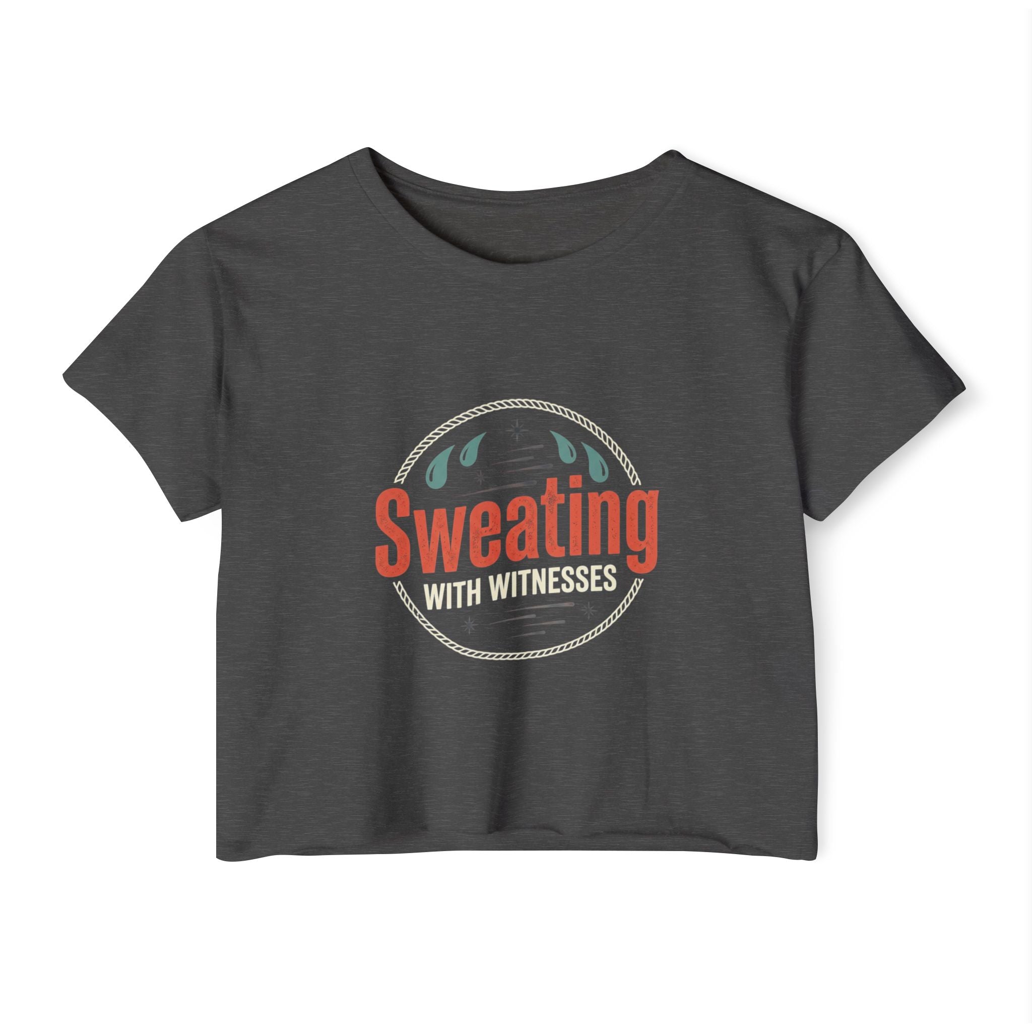 Sweating with Witnesses Women's Festival Crop Top