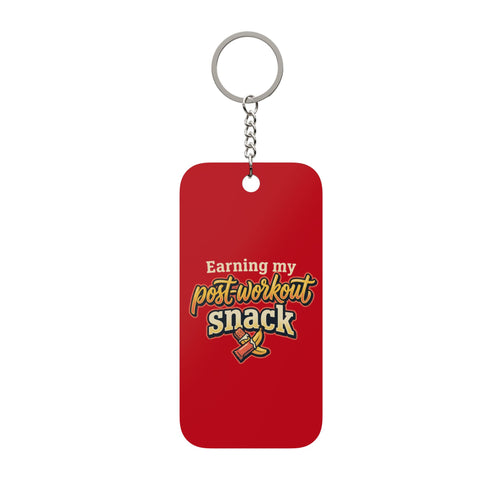 Earning My Post-Workout Snack Double-Sided Keychain Charm