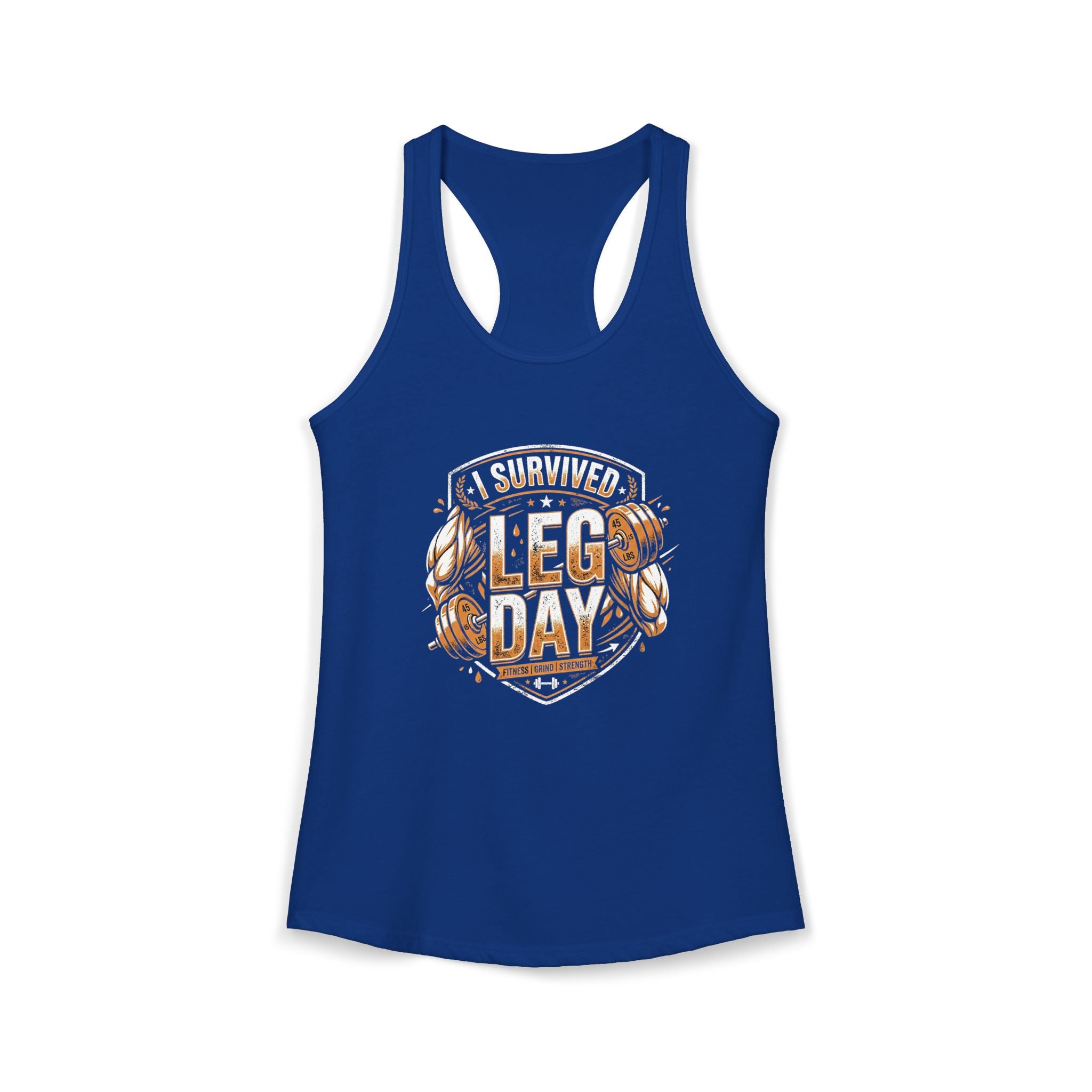 I Survived Leg Day Women's Ideal Racerback Tank