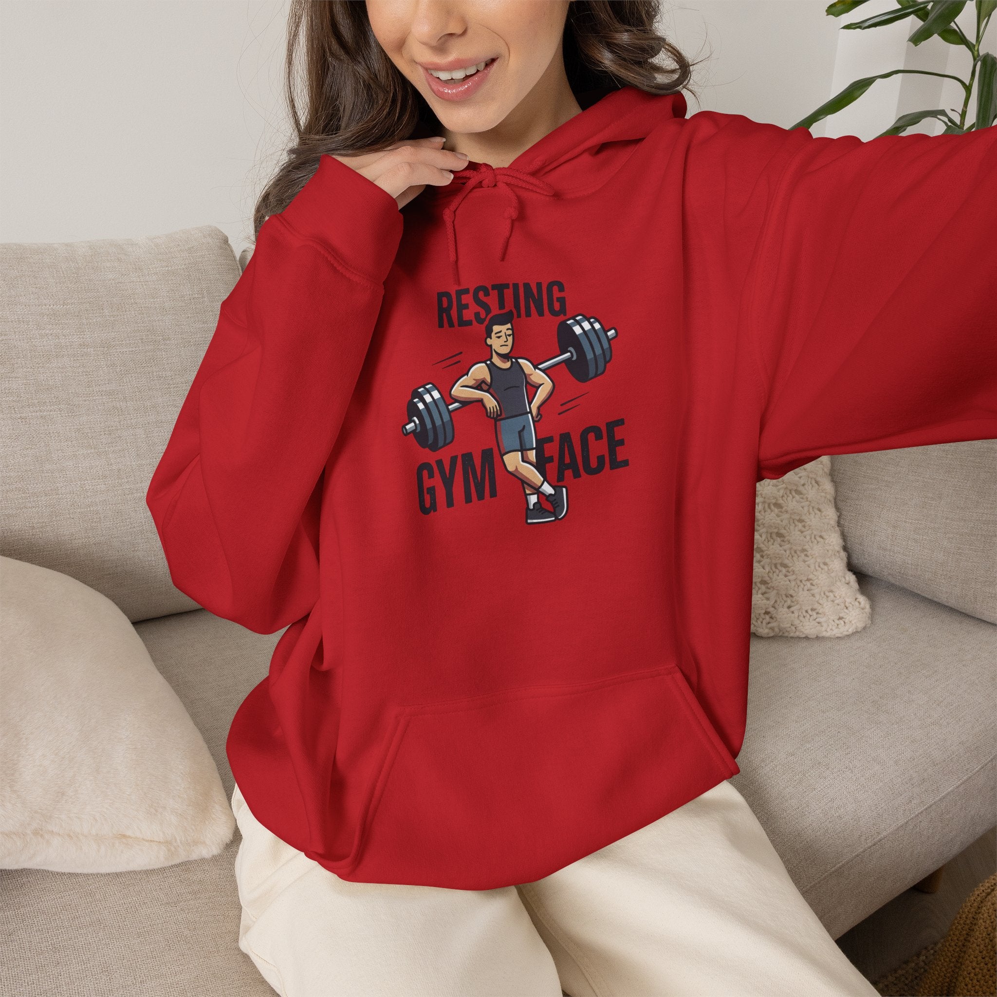 Resting Gym Face Unisex Heavy Blend™ Hooded Sweatshirt
