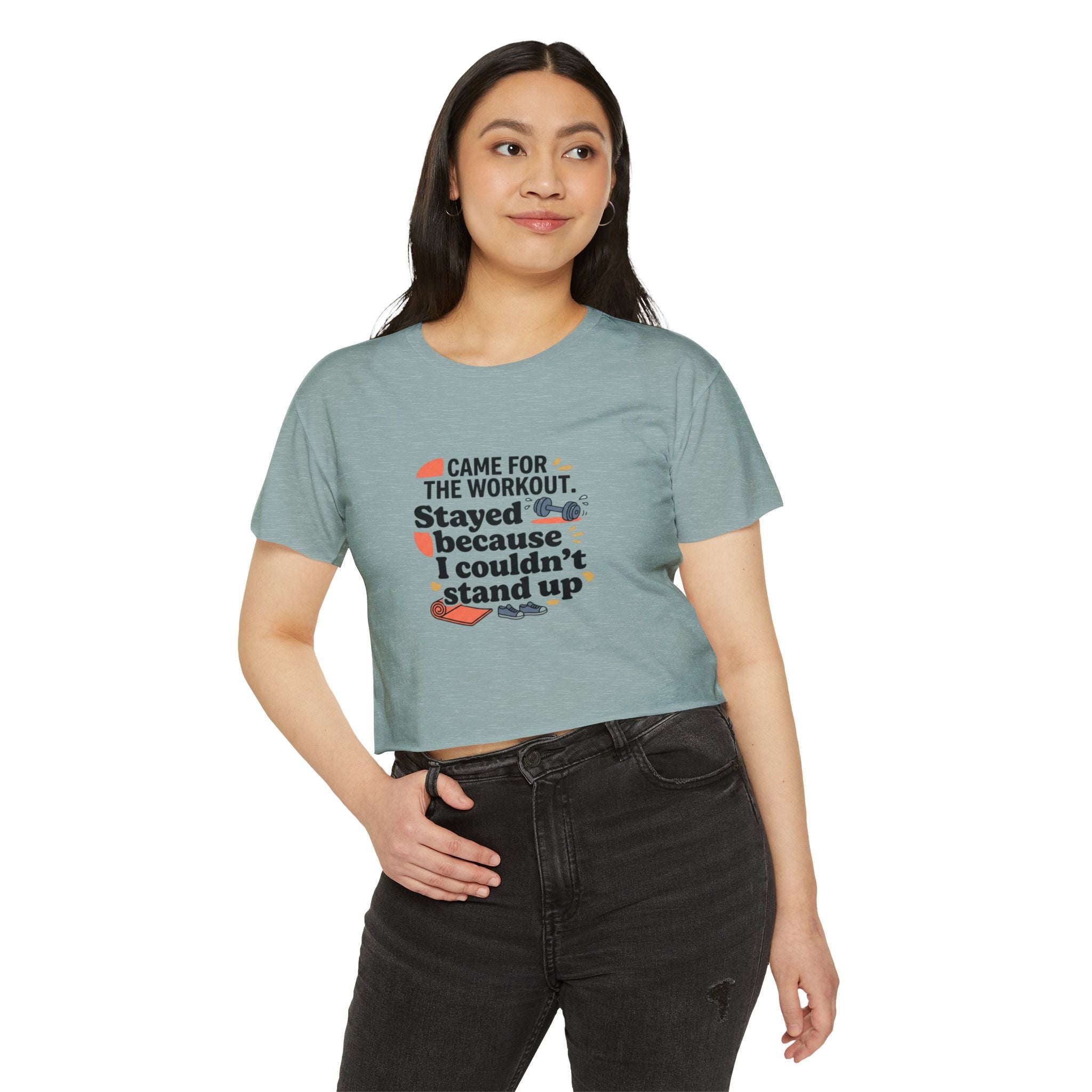 Came for the Workout Women's Festival Crop Top