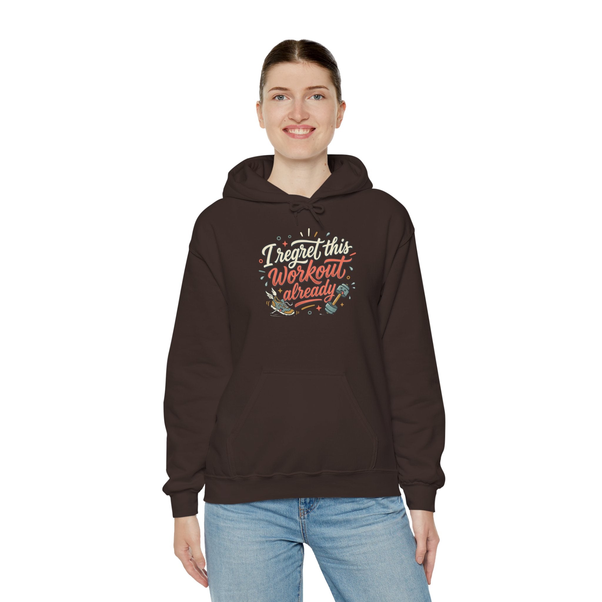 I Regret This Workout Unisex Heavy Blend™ Hooded Sweatshirt