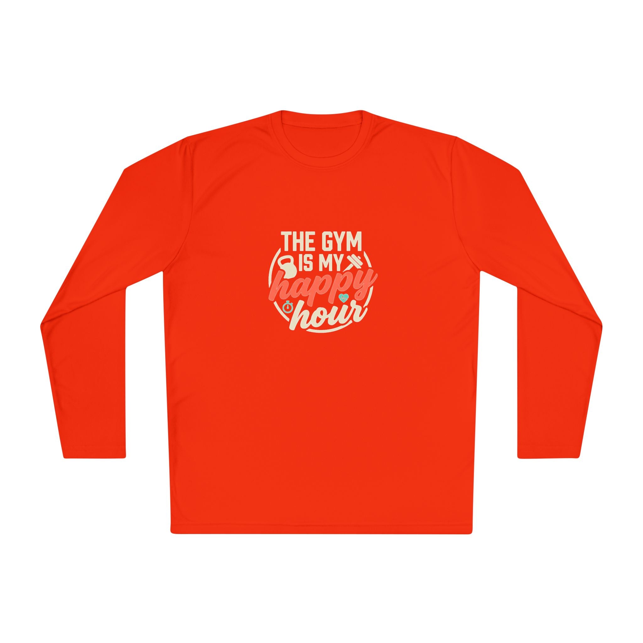 The Gym is My Happy Hour Unisex Lightweight Long Sleeve Tee
