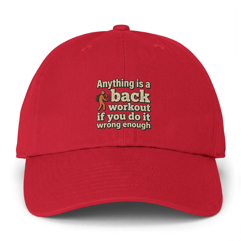 Anything is a Back Workout Clean Up Cap