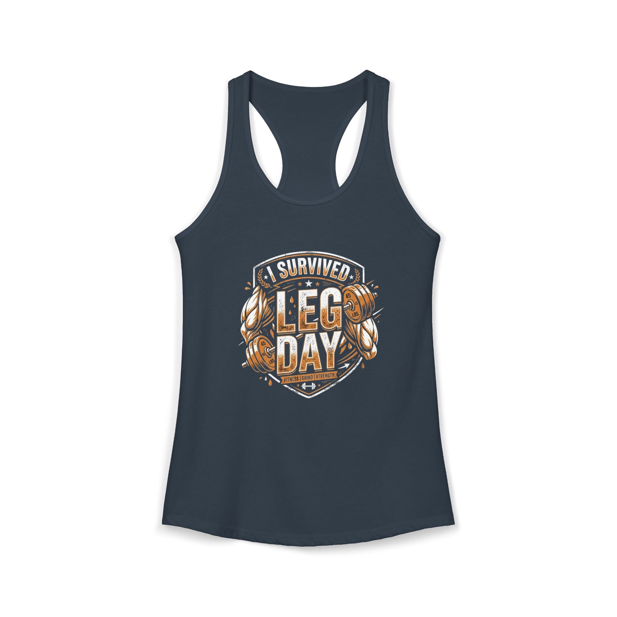 I Survived Leg Day Women's Ideal Racerback Tank