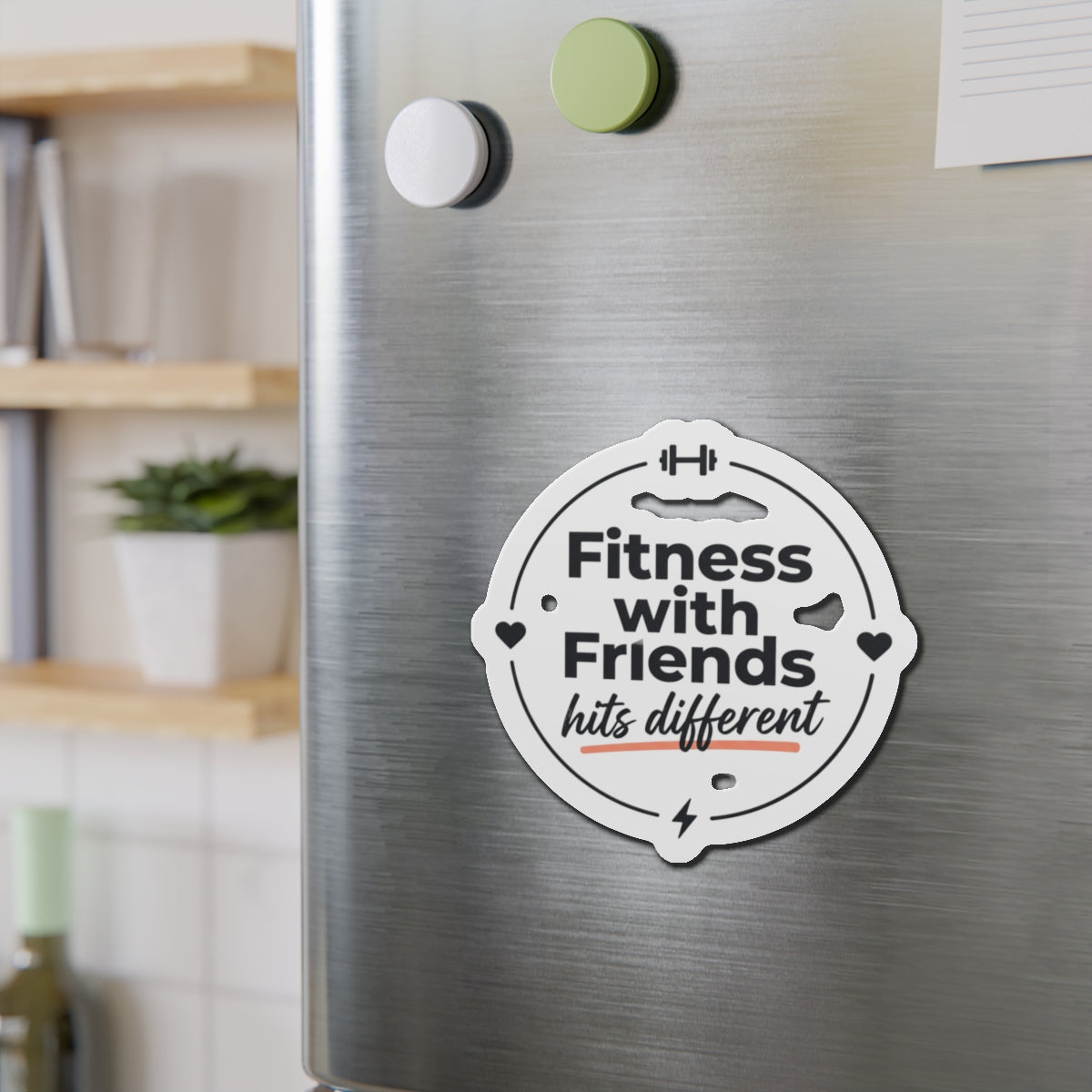 Fitness with Friends Die-Cut Magnets