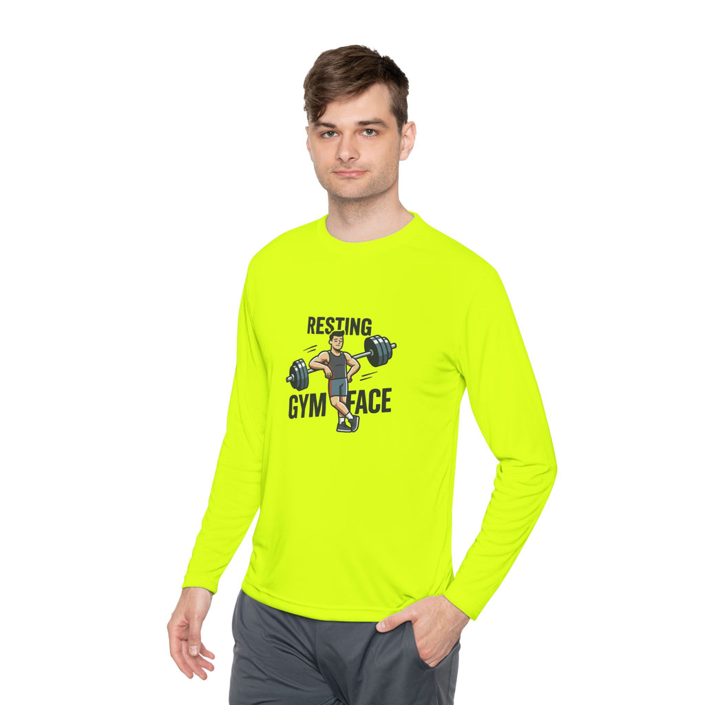 Resting Gym Face Unisex Lightweight Long Sleeve Tee
