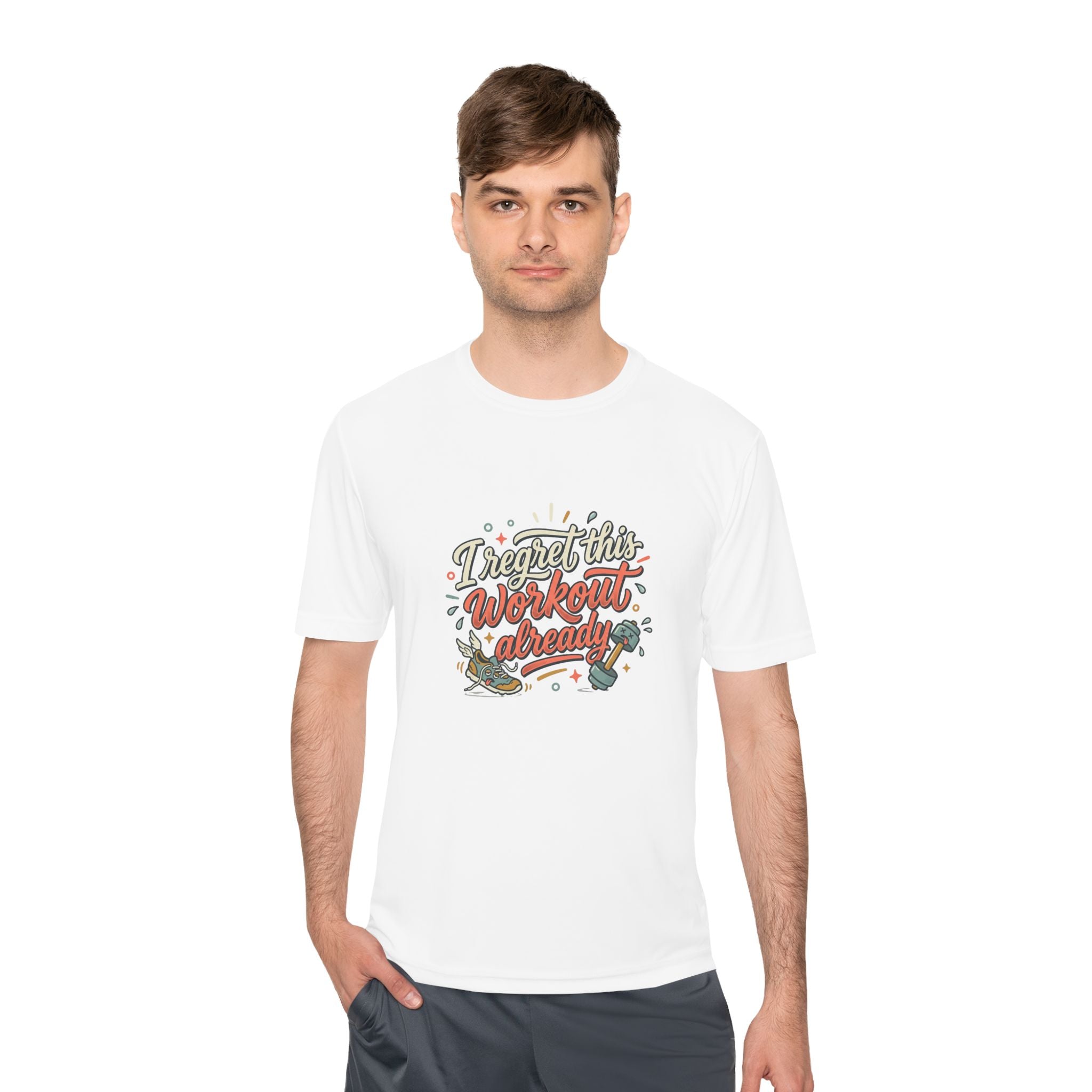 I Regret This Workout Already Unisex Moisture Wicking Tee