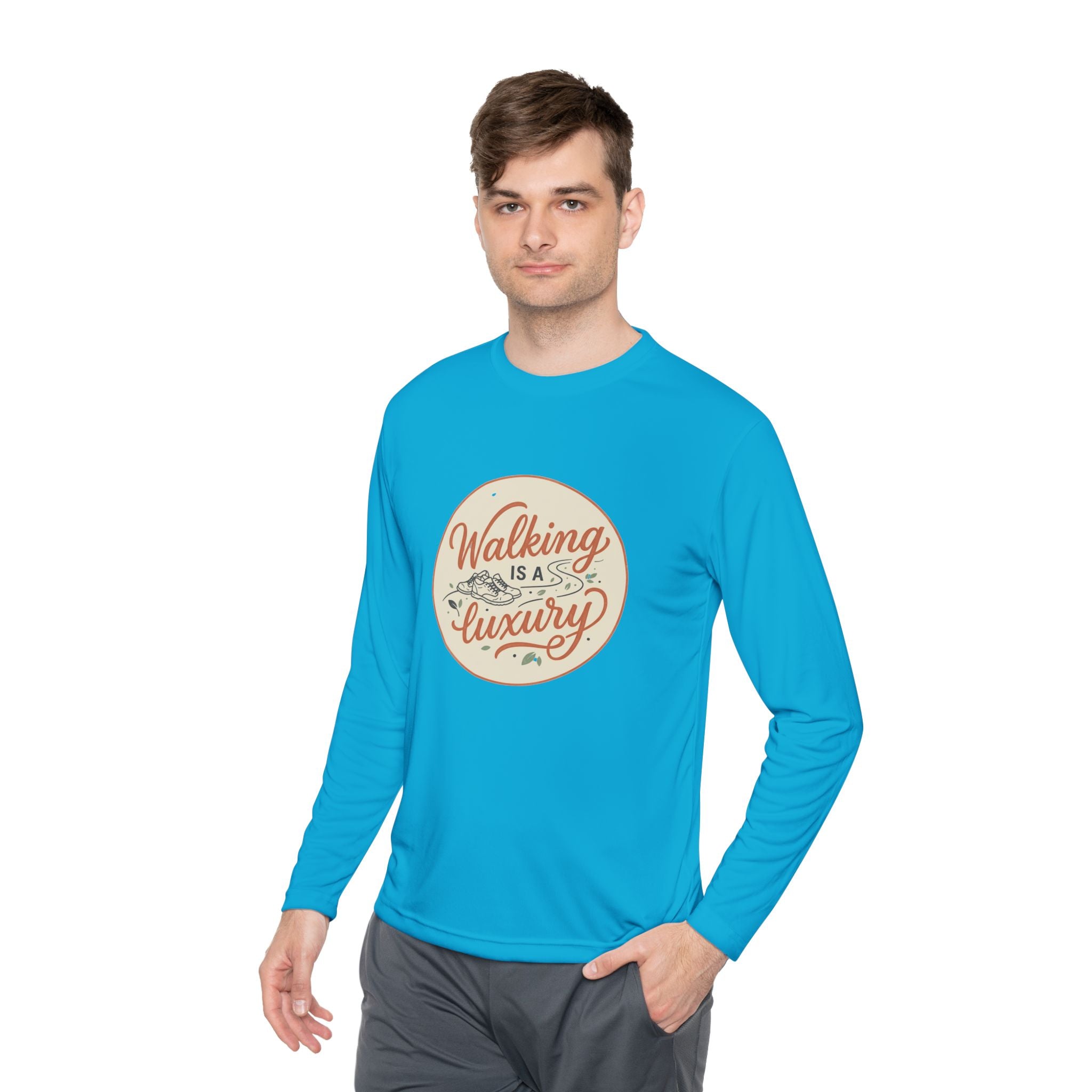 Walking is a Luxury Unisex Lightweight Long Sleeve Tee