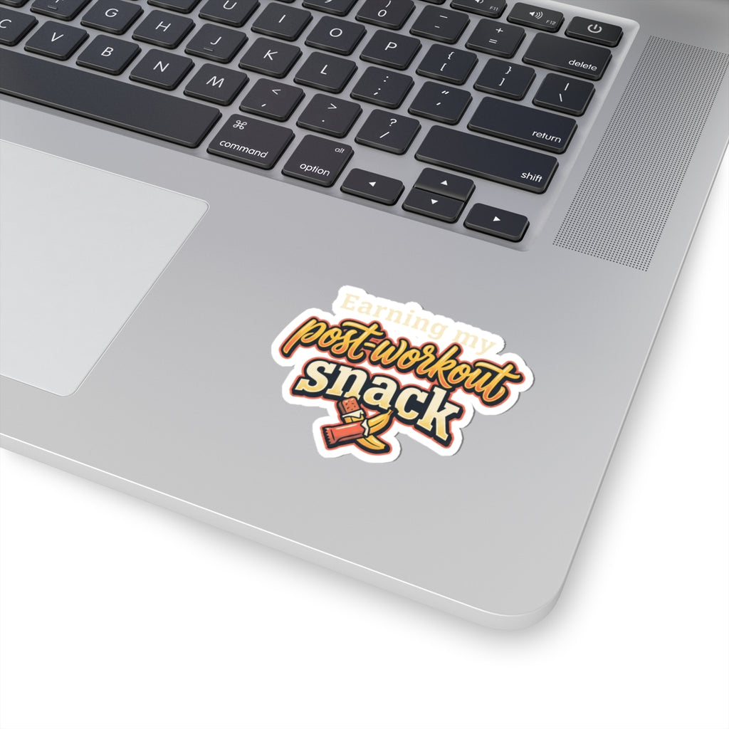 Earning My Post-Workout Snack Kiss-Cut Stickers