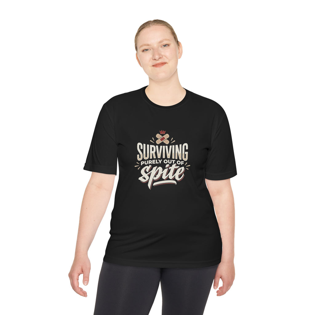 Surviving Purely Out of Spite Unisex Moisture Wicking Tee