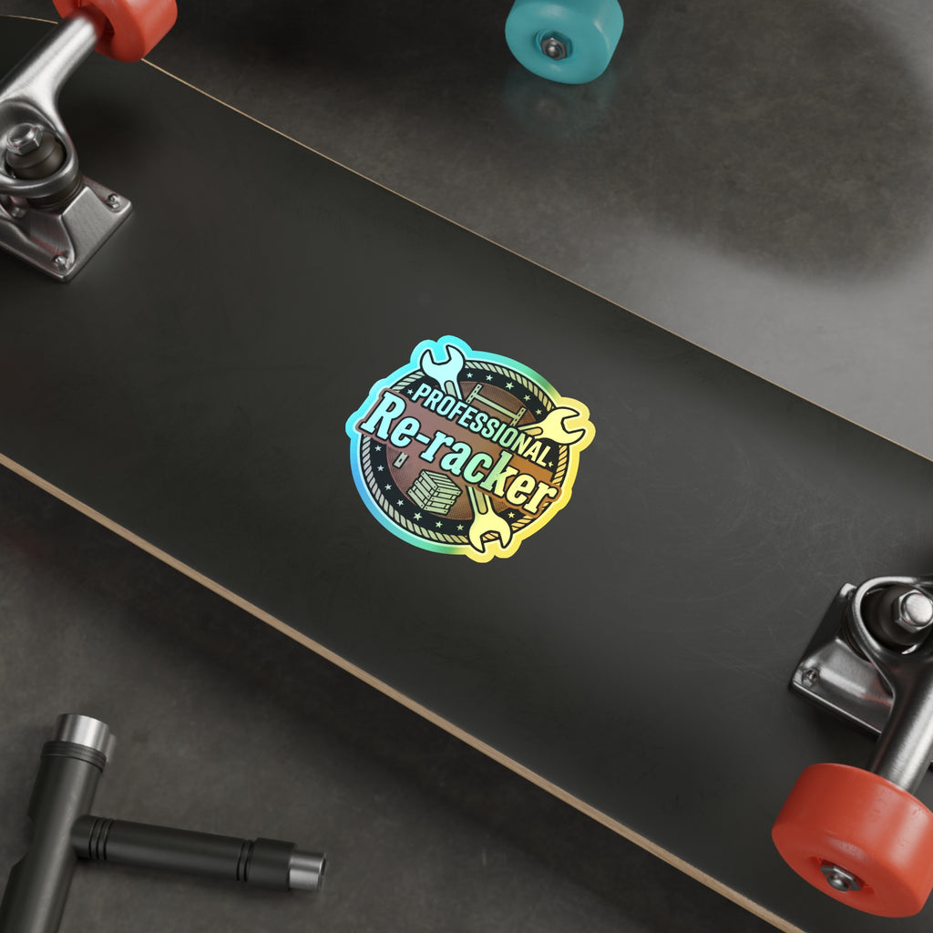 Professional Re-Racker Holographic Die-cut Stickers