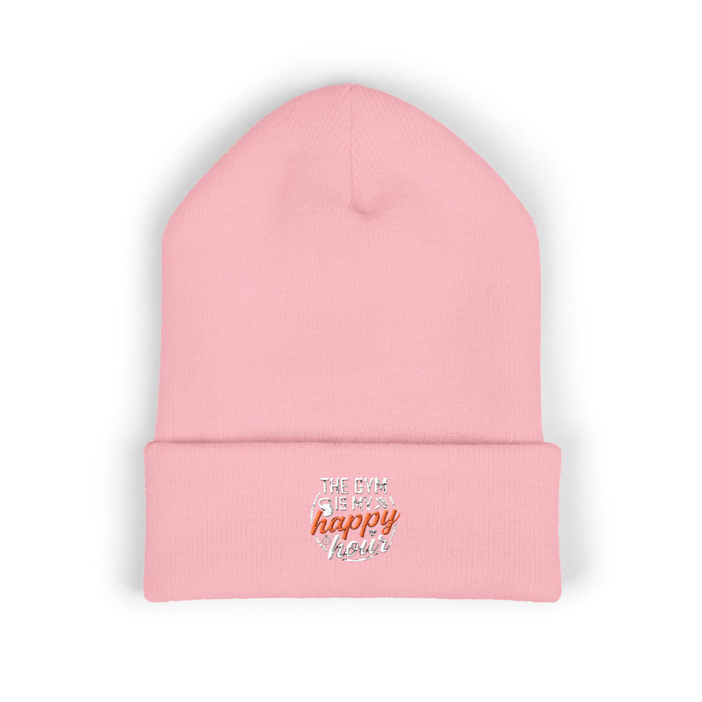 The Gym is My Happy Hour Classic Cuffed Beanie (Embroidery)
