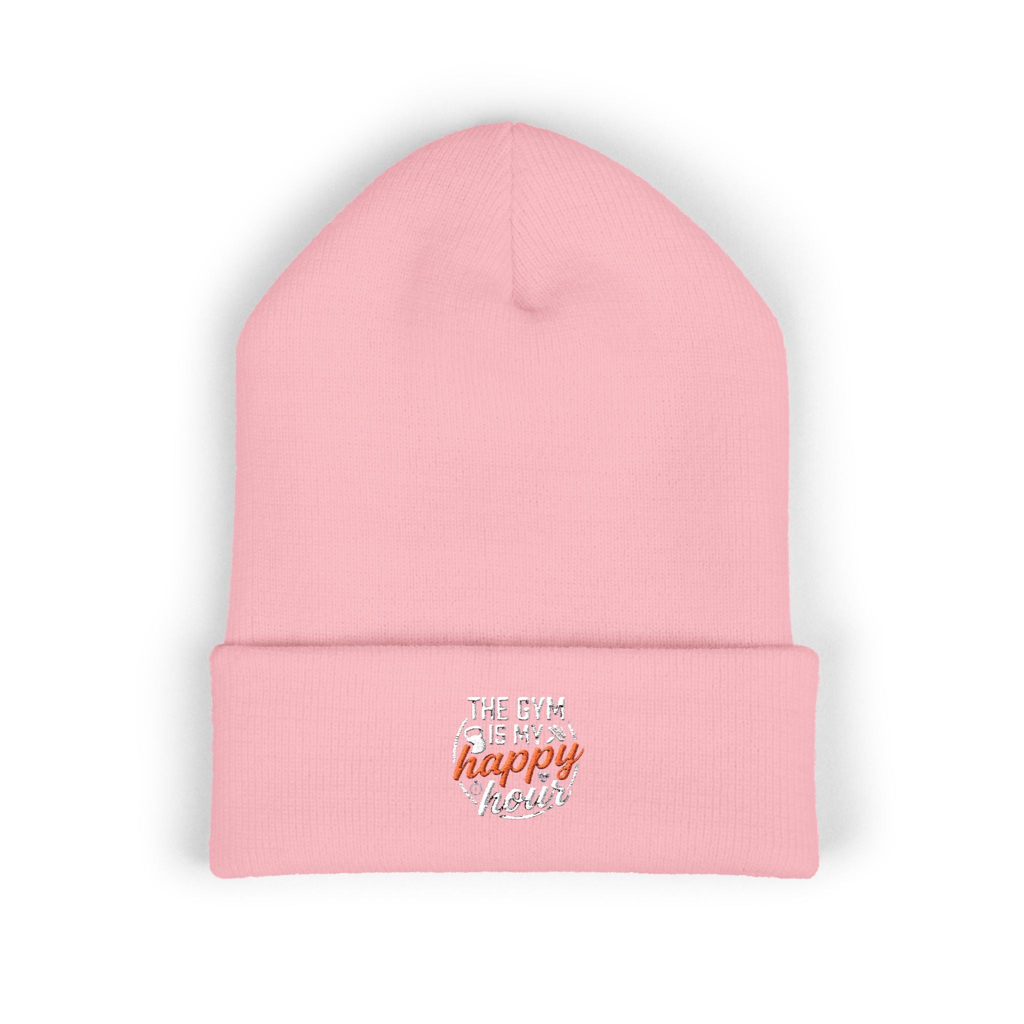 The Gym is My Happy Hour Classic Cuffed Beanie (Embroidery)