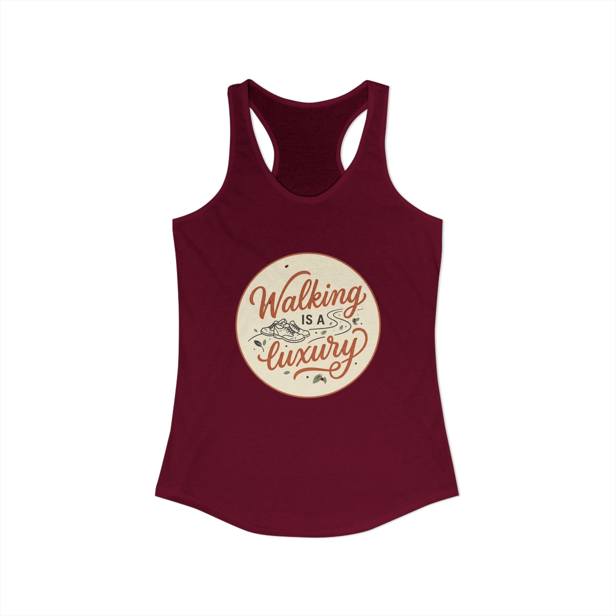 Walking is a Luxury Women's Ideal Racerback Tank