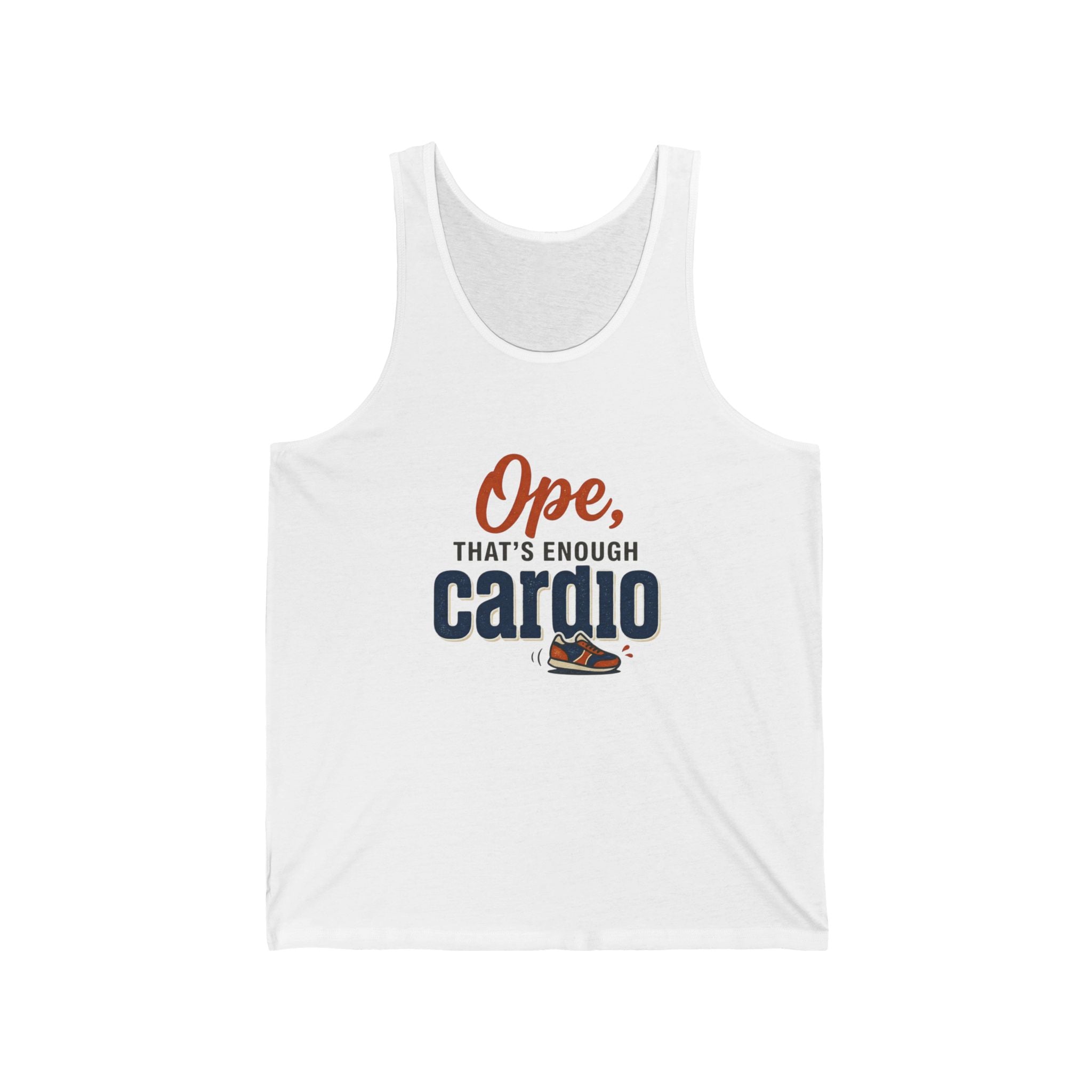 Ope, That's Enough Cardio Unisex Jersey Tank
