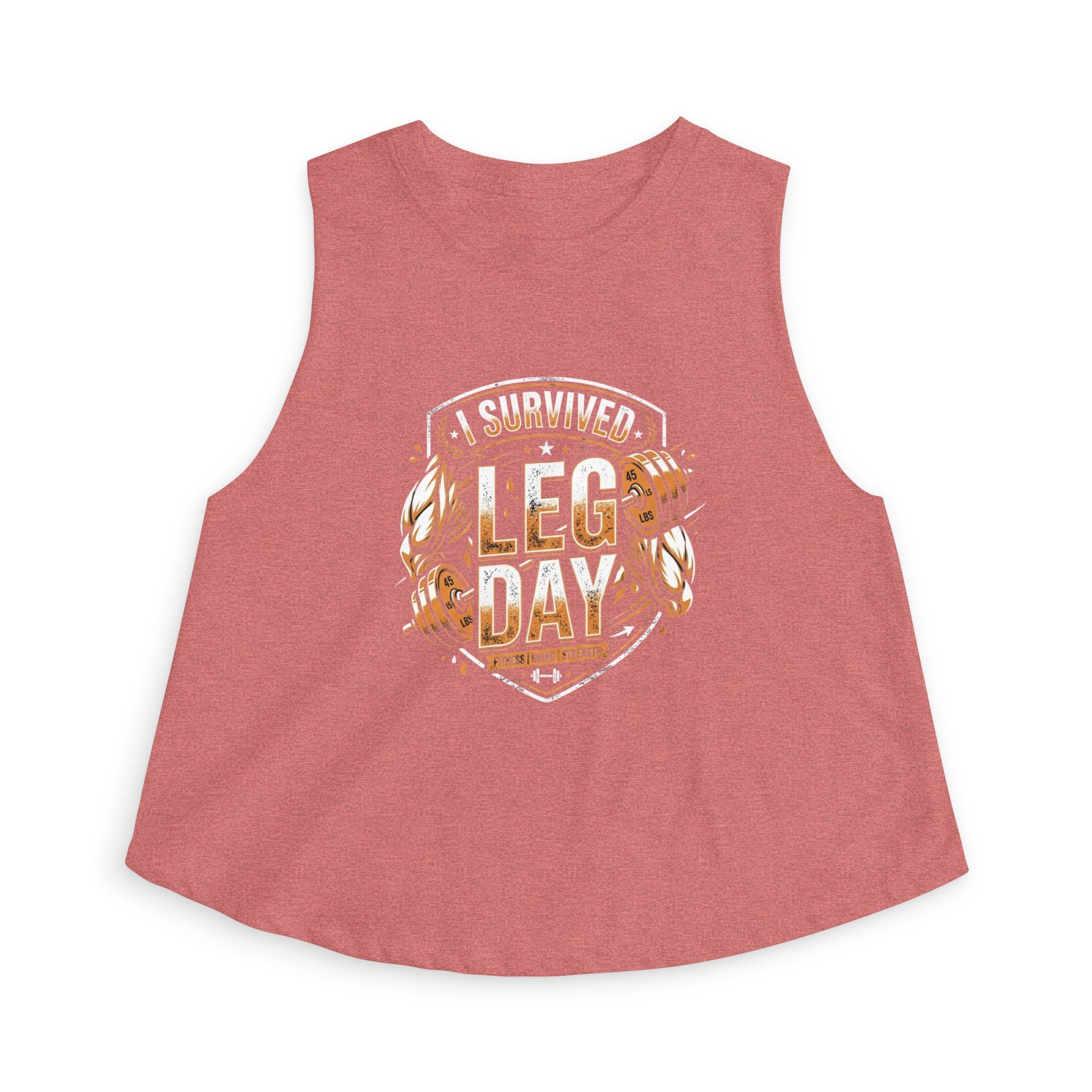 I Survived Leg Day Women's Crop Top