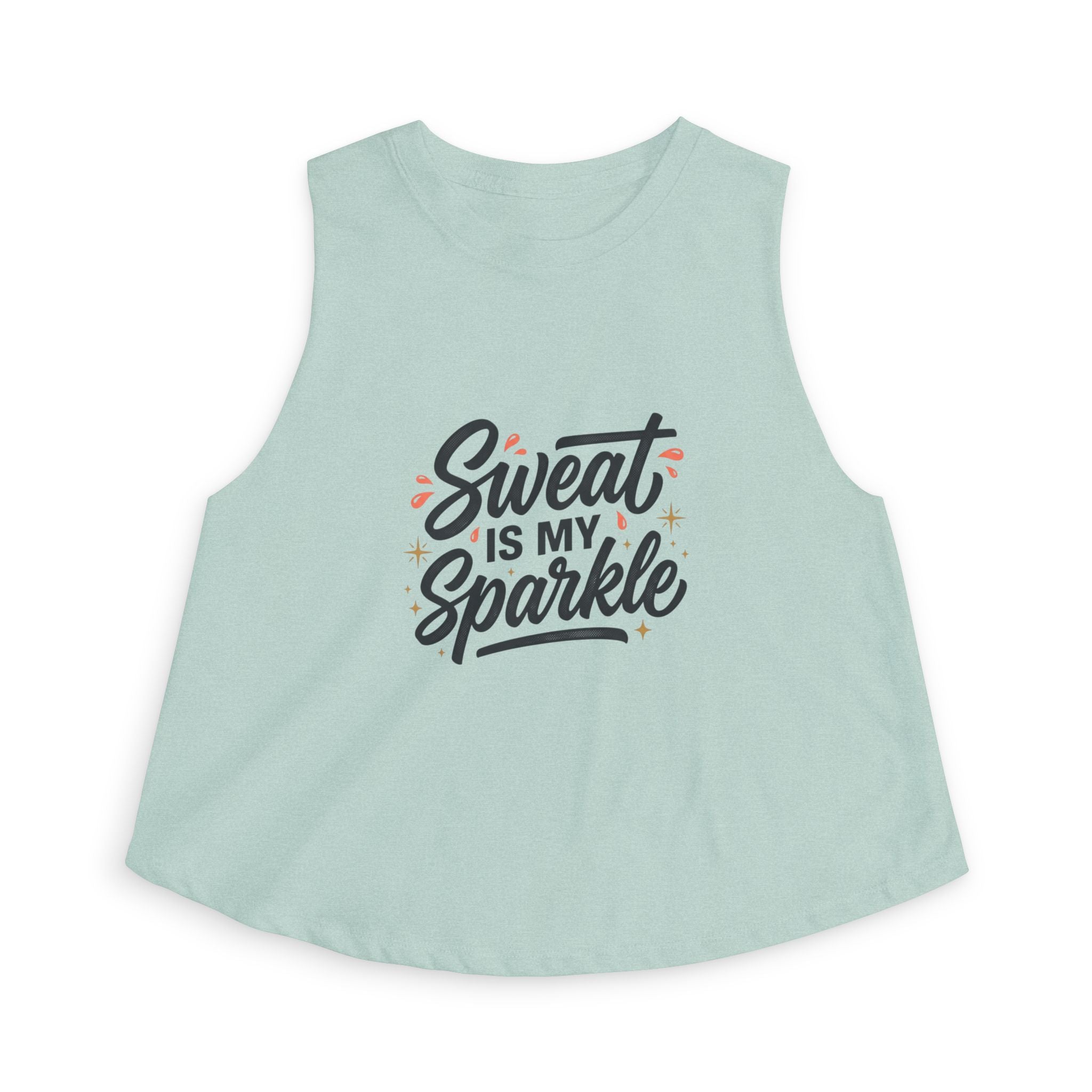 Sweat is My Sparkle Women's Crop Top