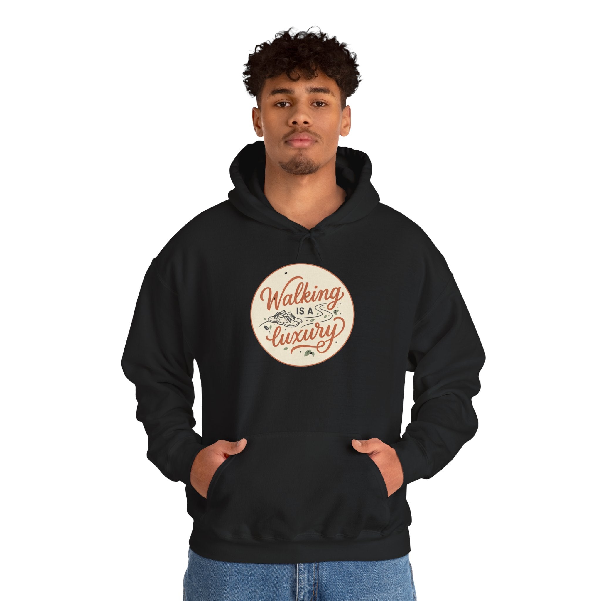 Walking is a Luxury Unisex Heavy Blend™ Hooded Sweatshirt