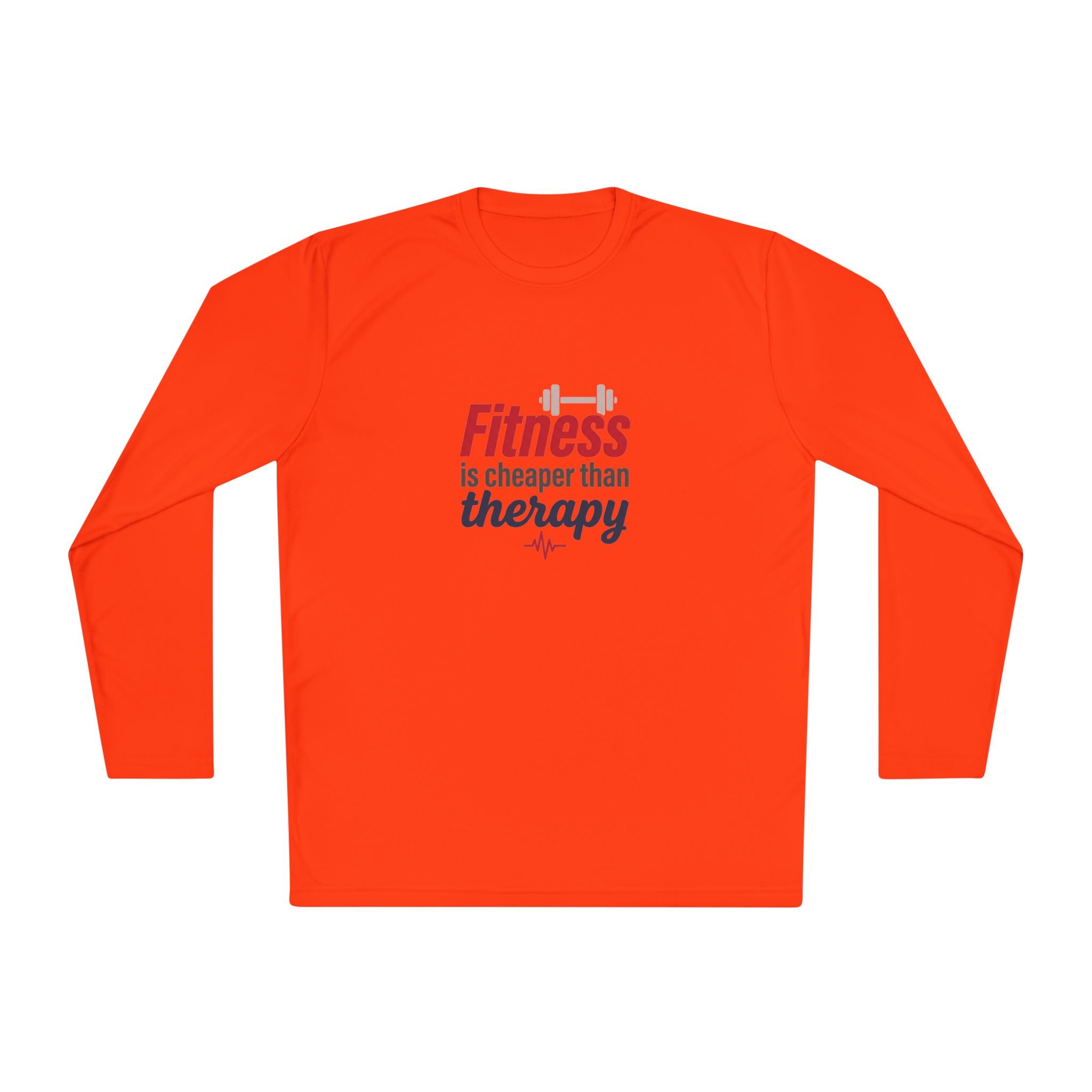 Fitness is Cheaper than Therapy Unisex Lightweight Long Sleeve Tee
