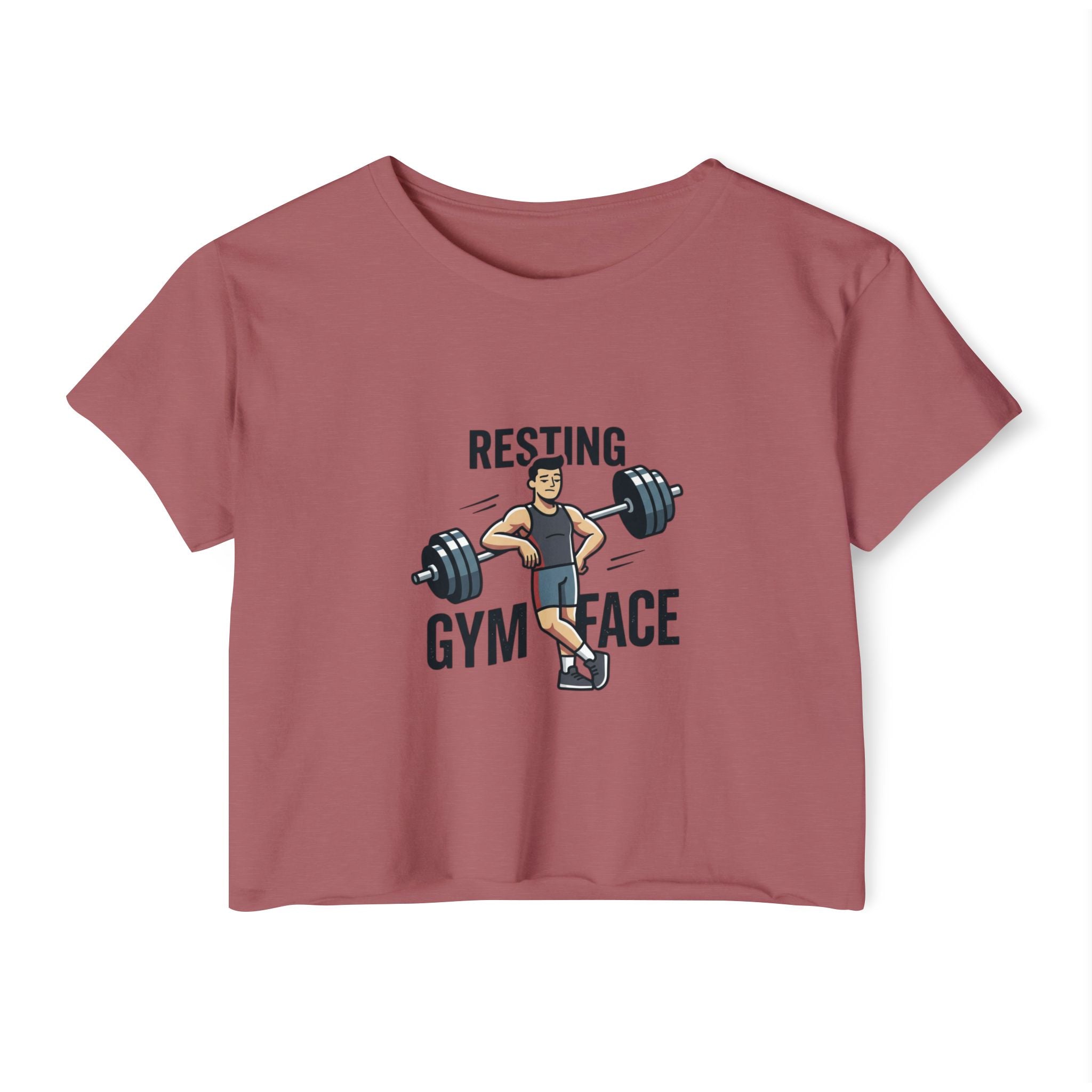 Resting Gym Face Women's Festival Crop Top