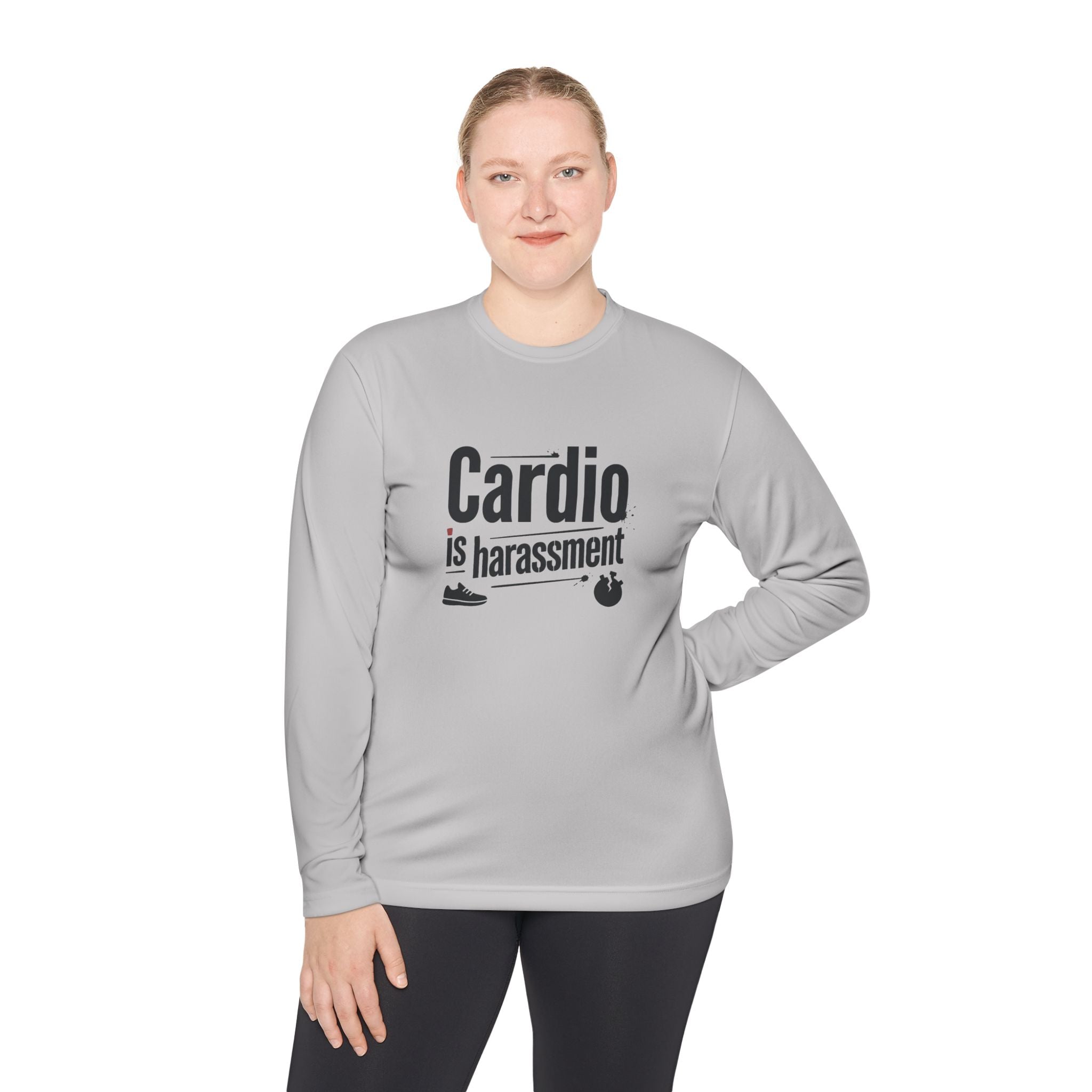 Cardio is Harassment Unisex Lightweight Long Sleeve Tee