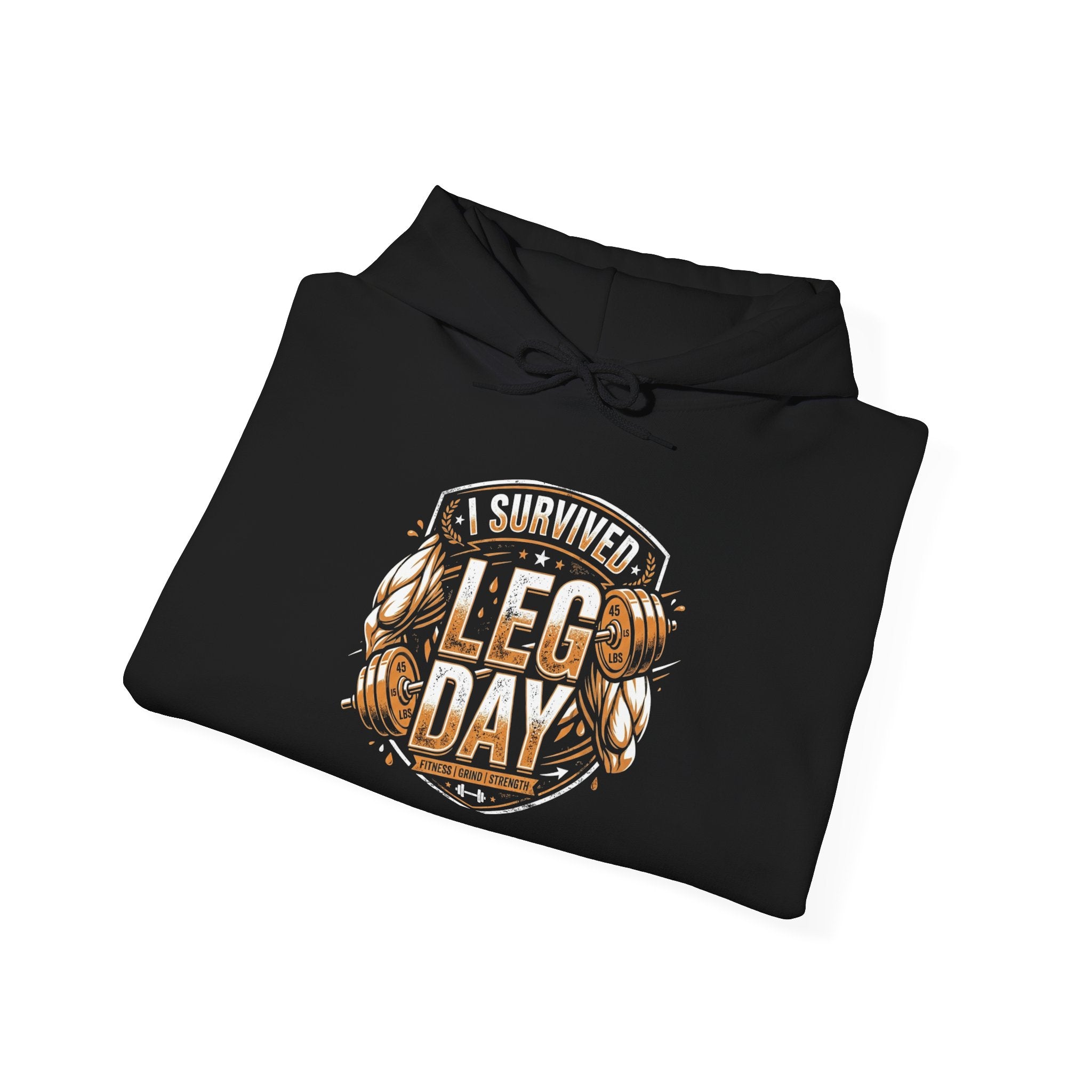 I Survived Leg Day Unisex Heavy Blend™ Hooded Sweatshirt