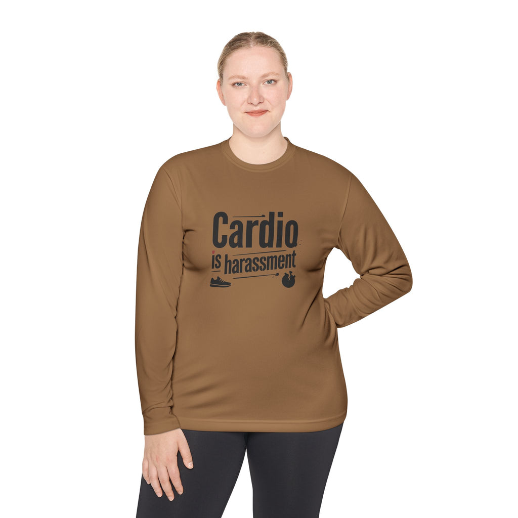 Cardio is Harassment Unisex Lightweight Long Sleeve Tee