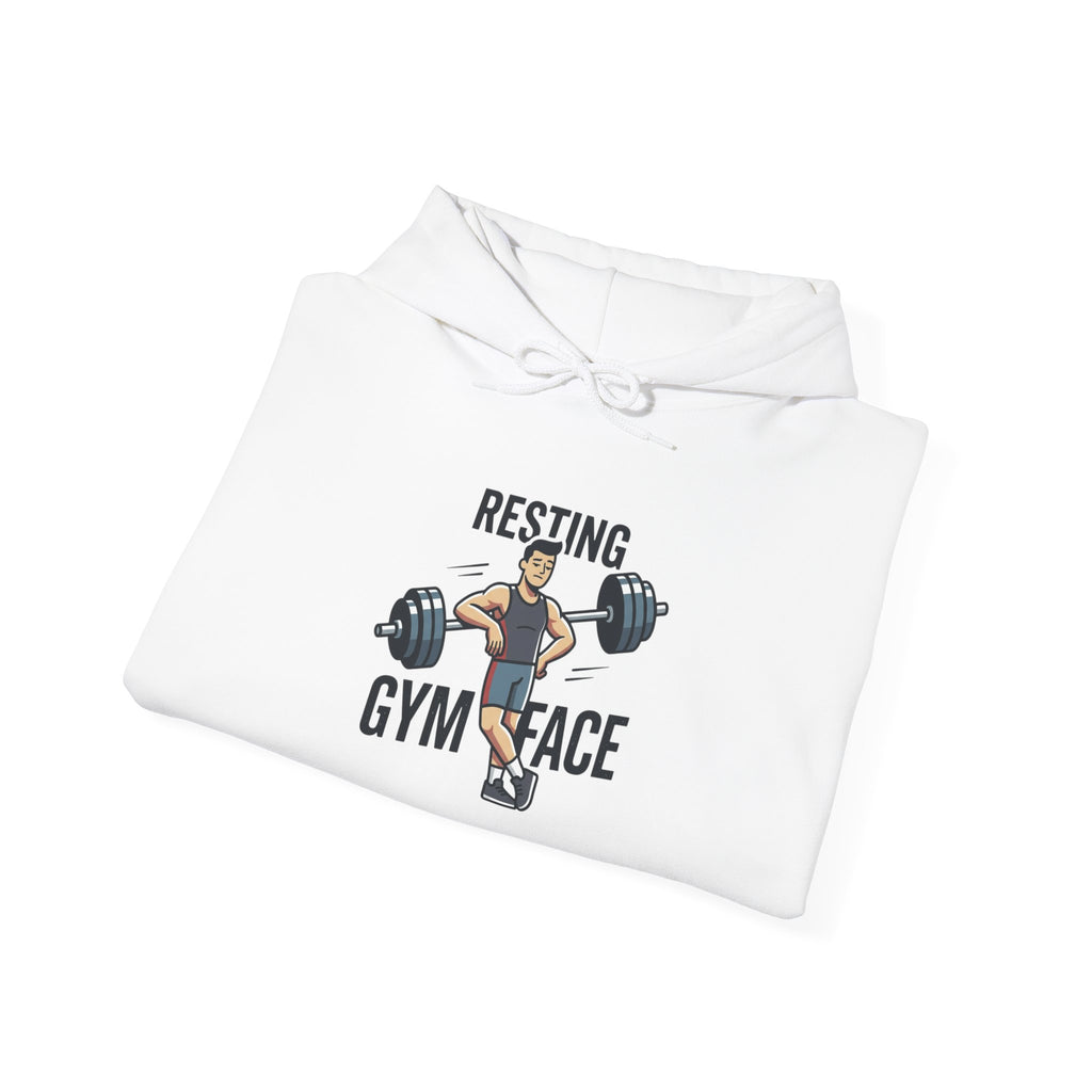 Resting Gym Face Unisex Heavy Blend™ Hooded Sweatshirt