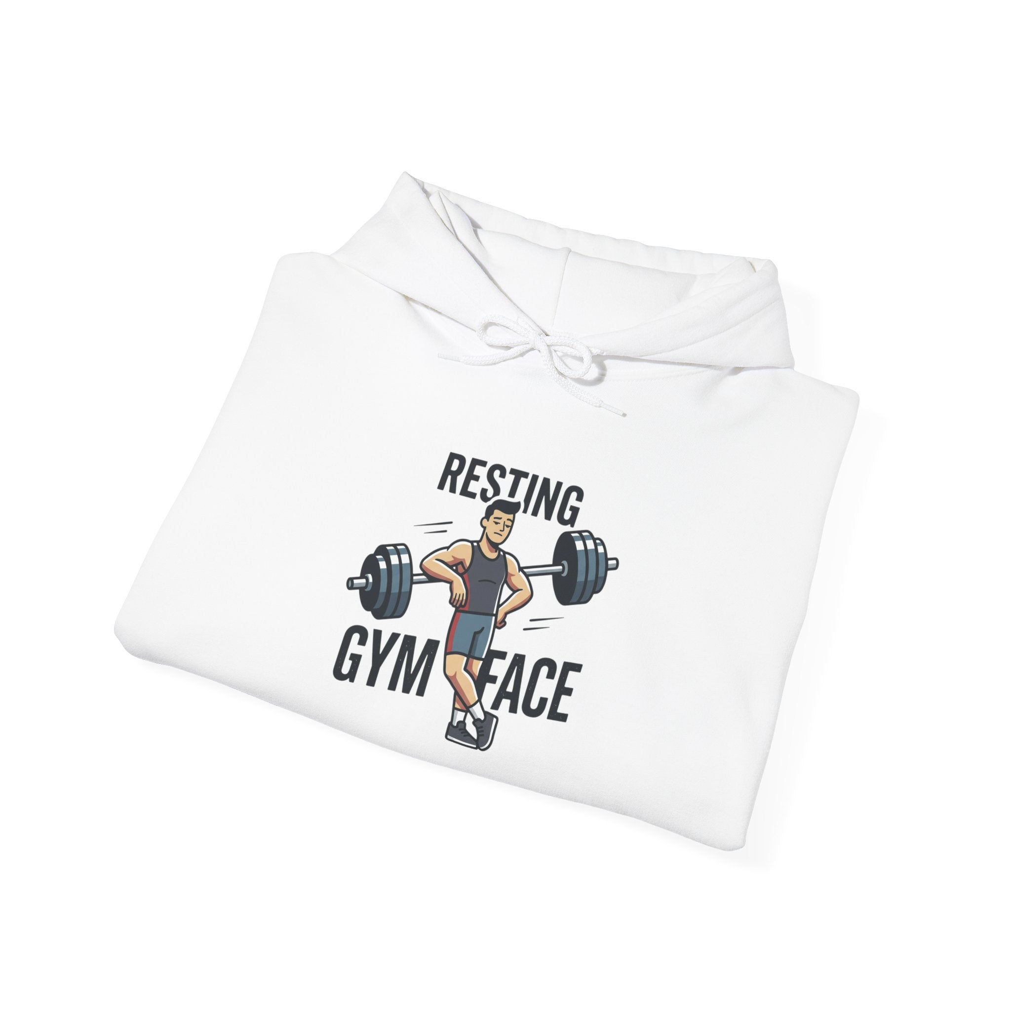 Resting Gym Face Unisex Heavy Blend™ Hooded Sweatshirt