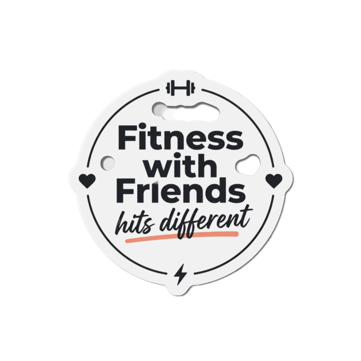 Fitness with Friends Die-Cut Magnets