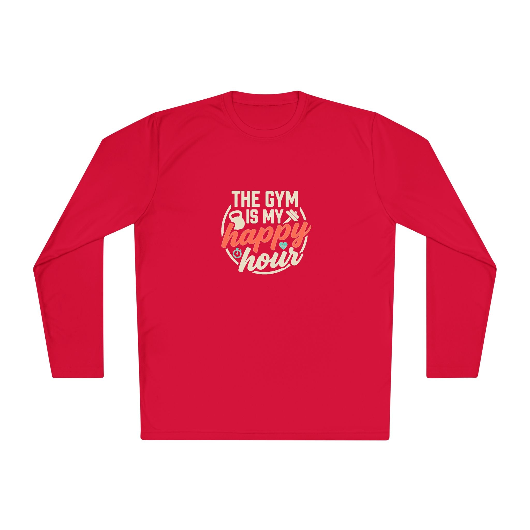 The Gym is My Happy Hour Unisex Lightweight Long Sleeve Tee