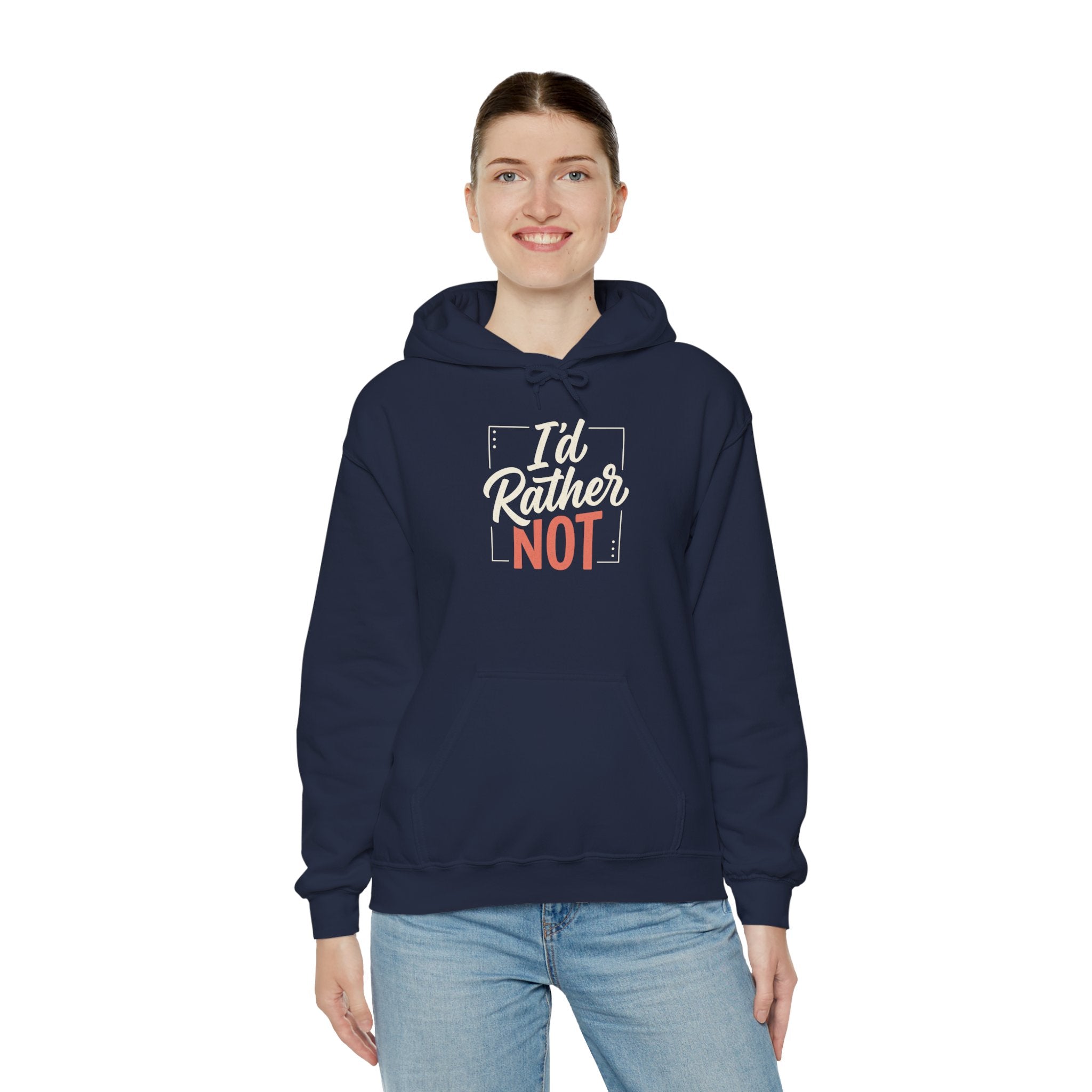 I'd Rather Not Unisex Heavy Blend™ Hooded Sweatshirt
