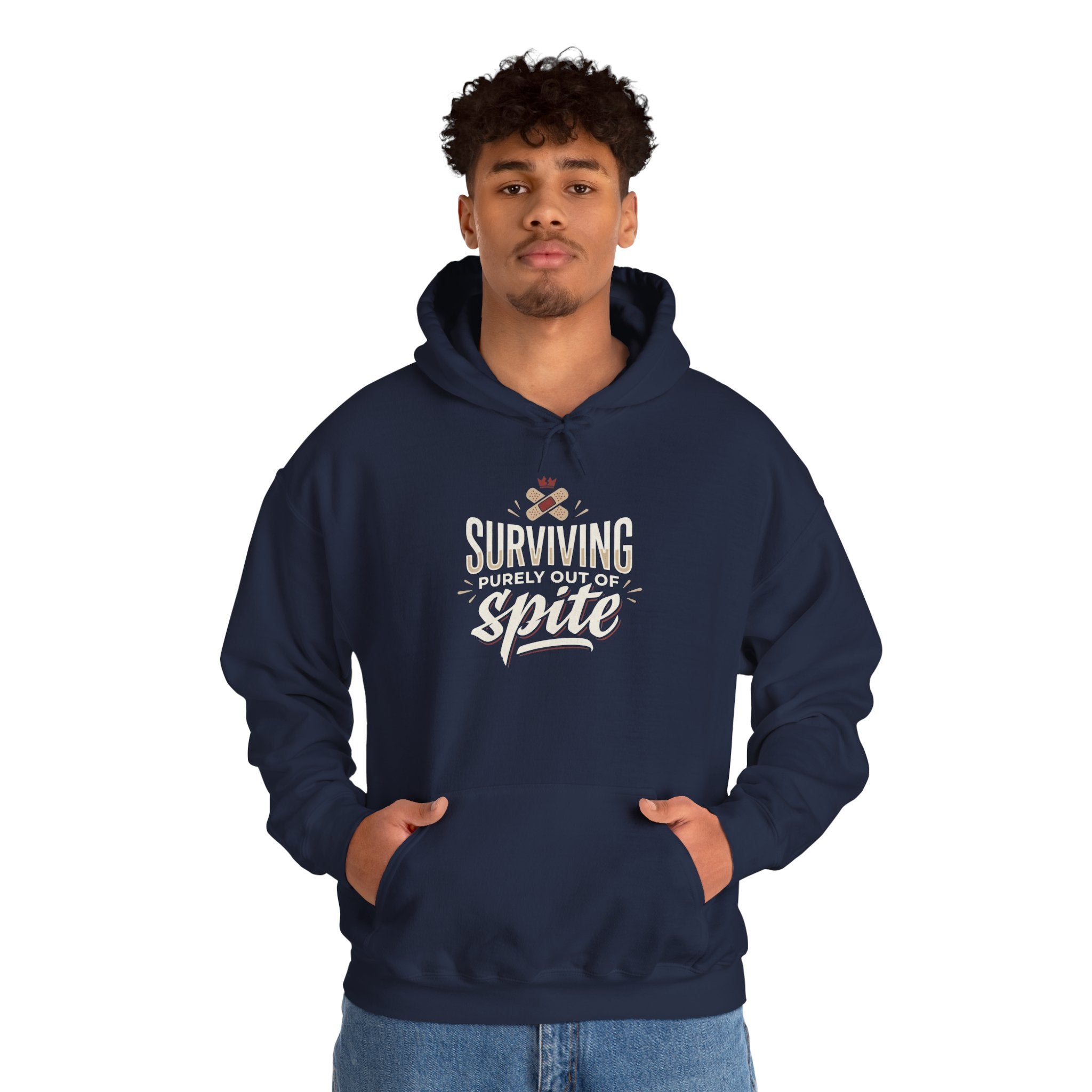 Surviving Purely Out of Spite Unisex Heavy Blend™ Hooded Sweatshirt